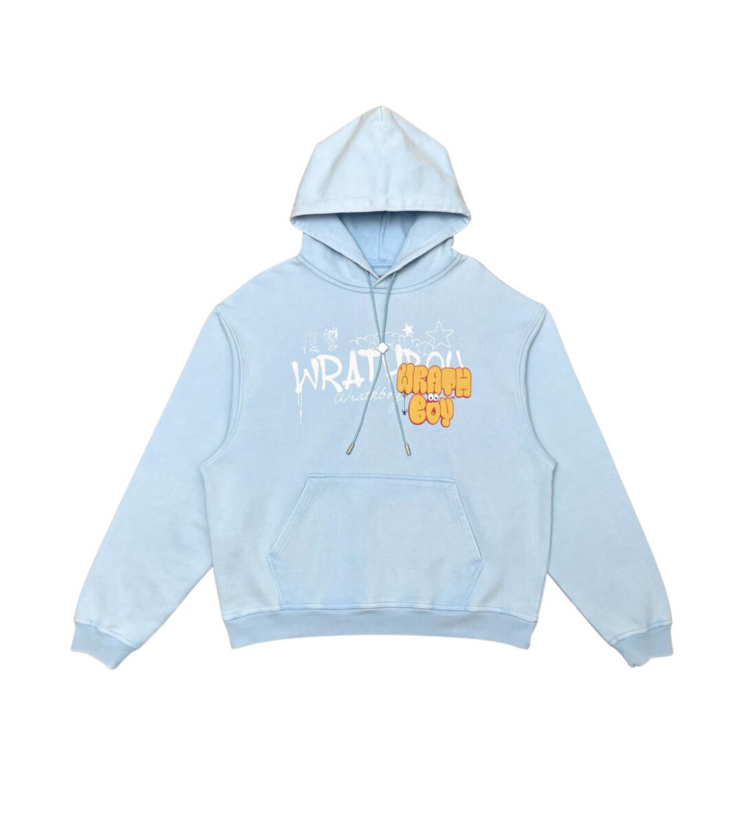 Inked Up Hoodie - Ice Blue