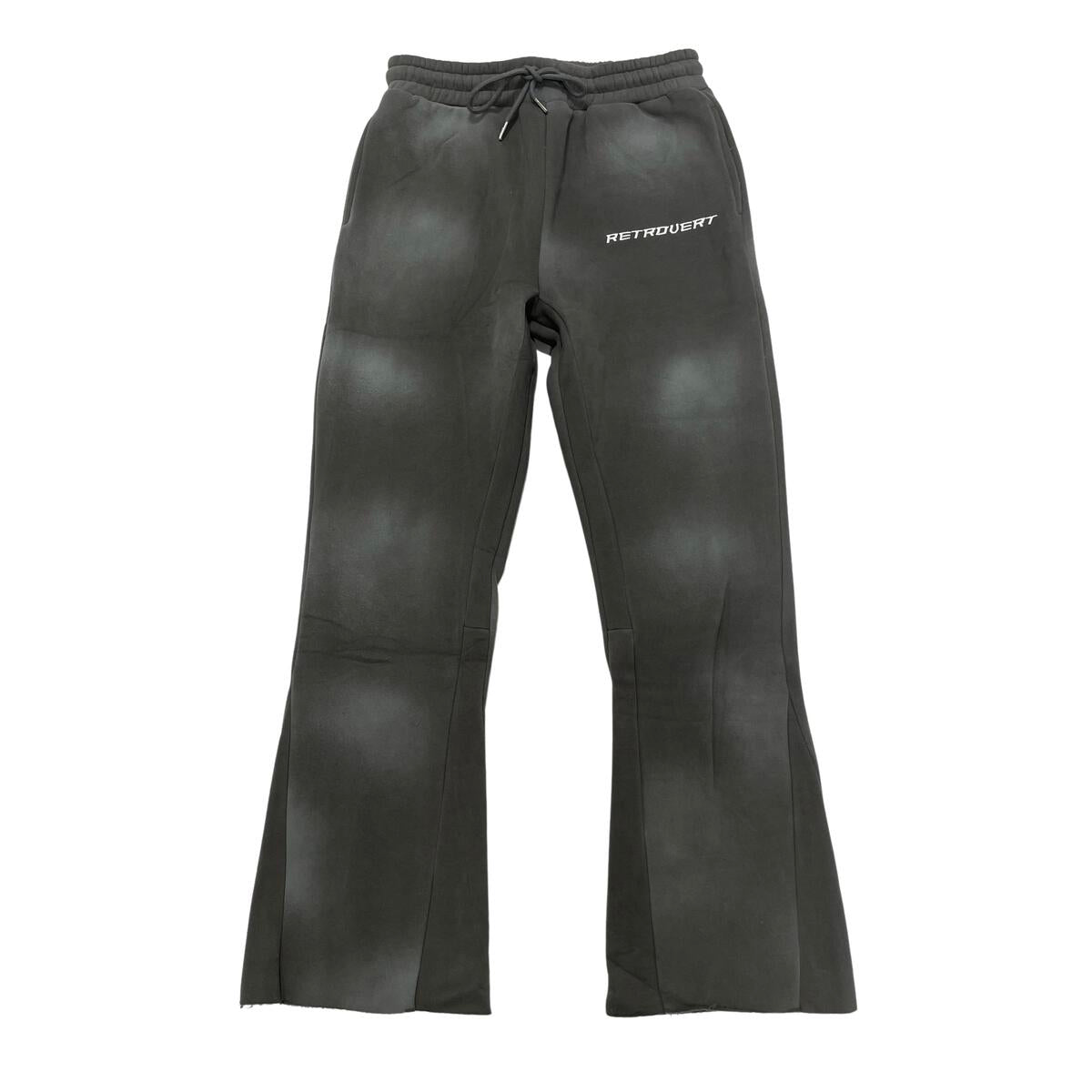 WASHED FLARE PANTS - GREY