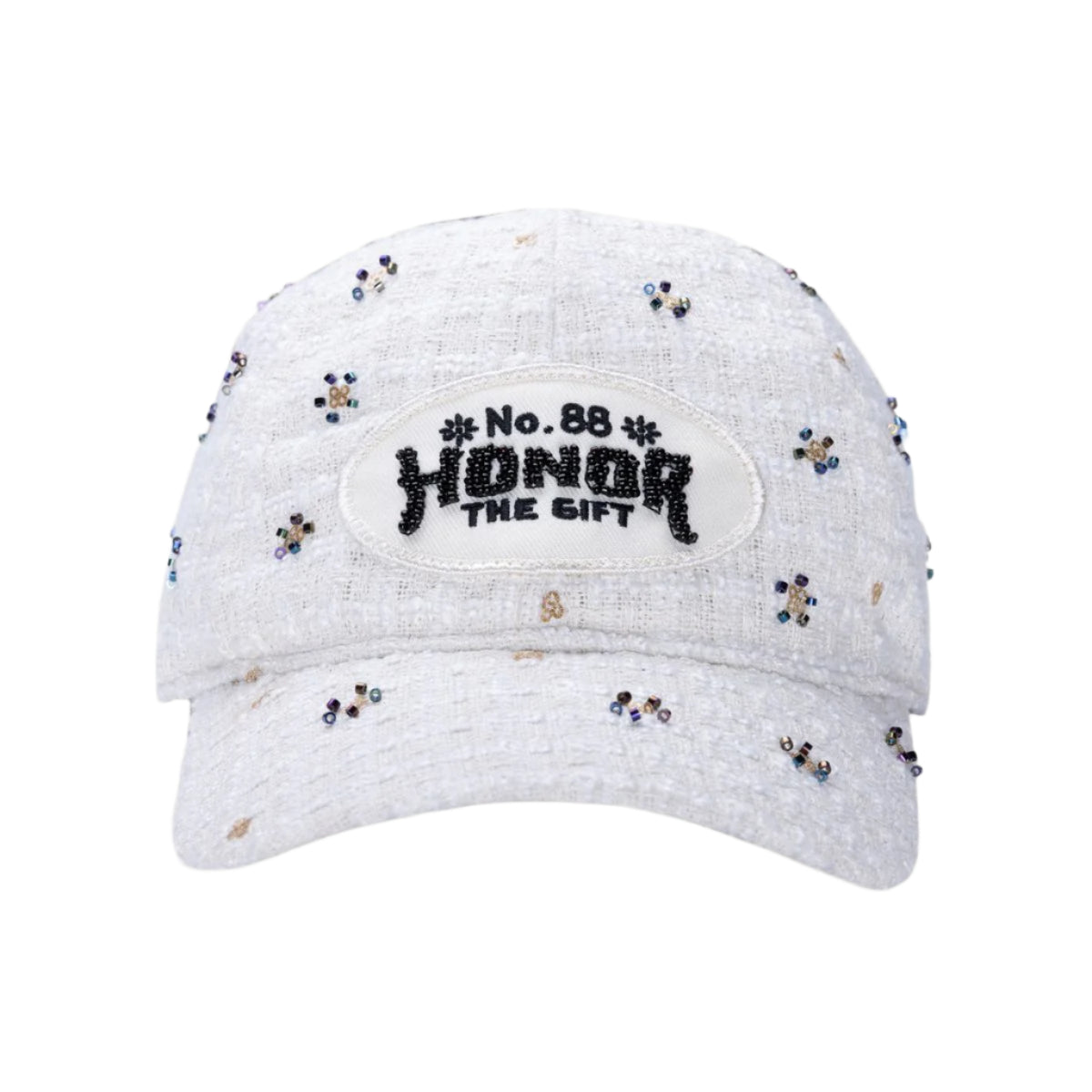 C-Fall Beaded 6 Panel Cap - Bone