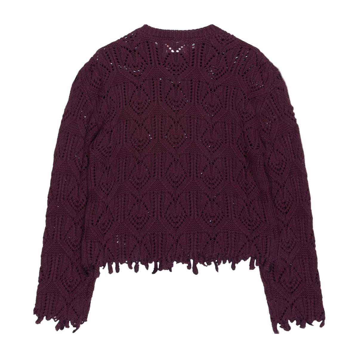 Cable Knit Sweater - Berry