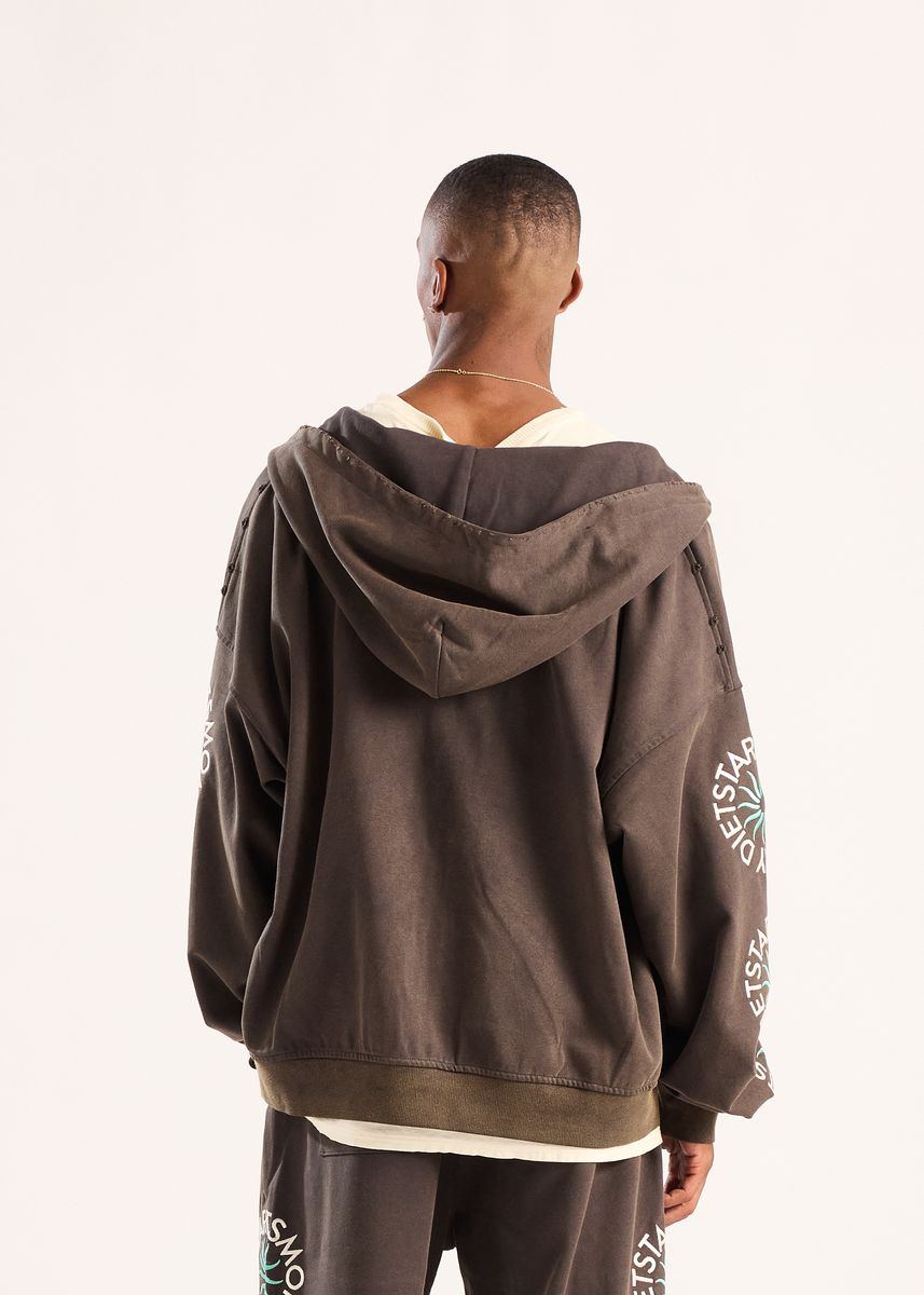 Sol Full Zip Hoodie - Vintage Black