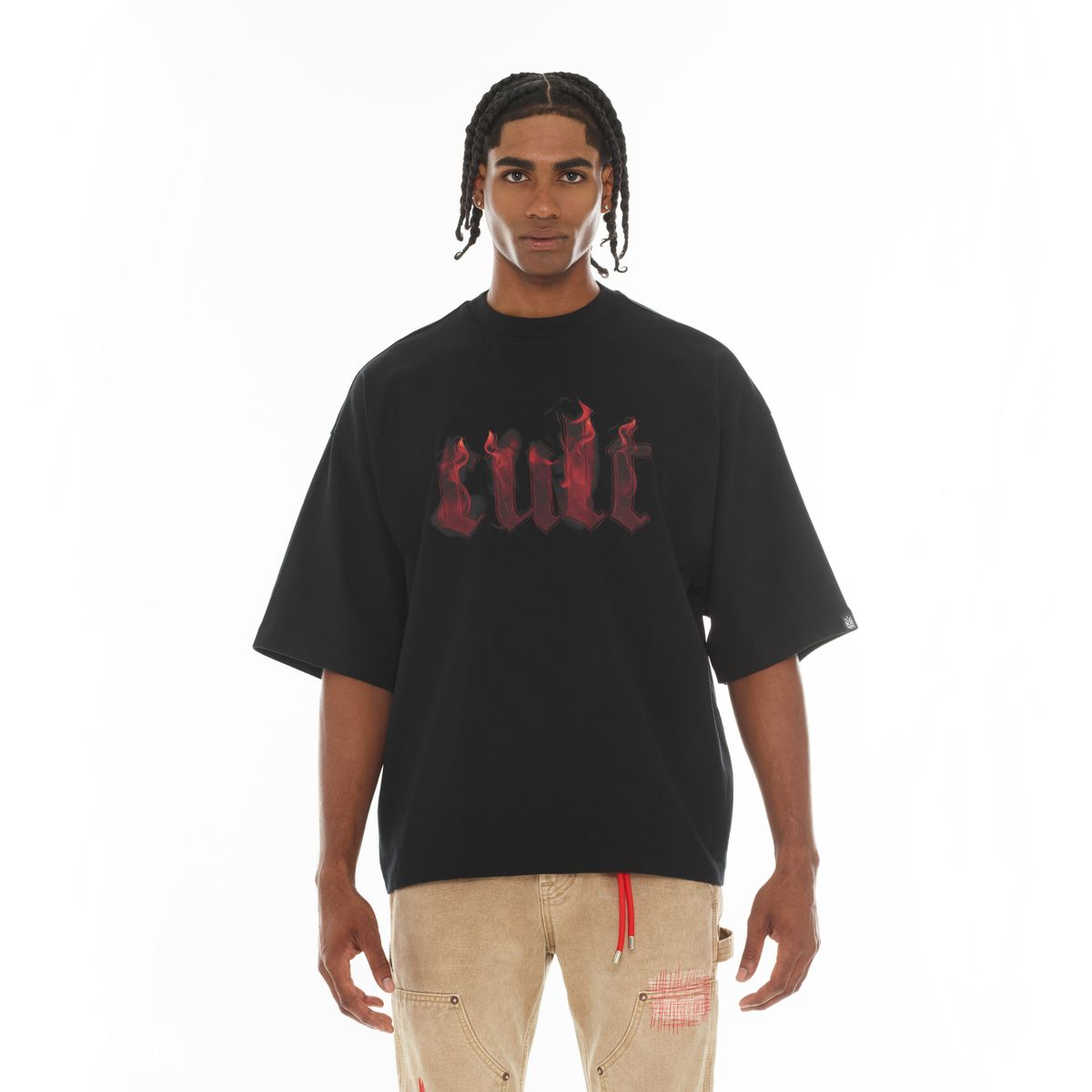 Flame Logo T-Shirt - Black