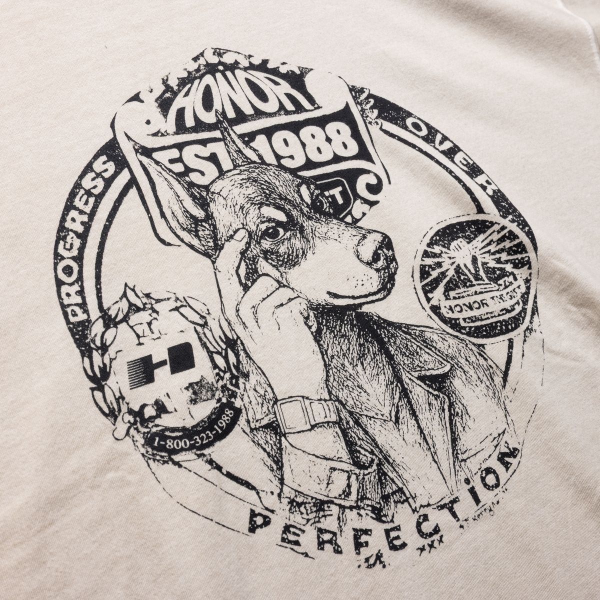 Progress Over Perfection T-Shirt - Cream