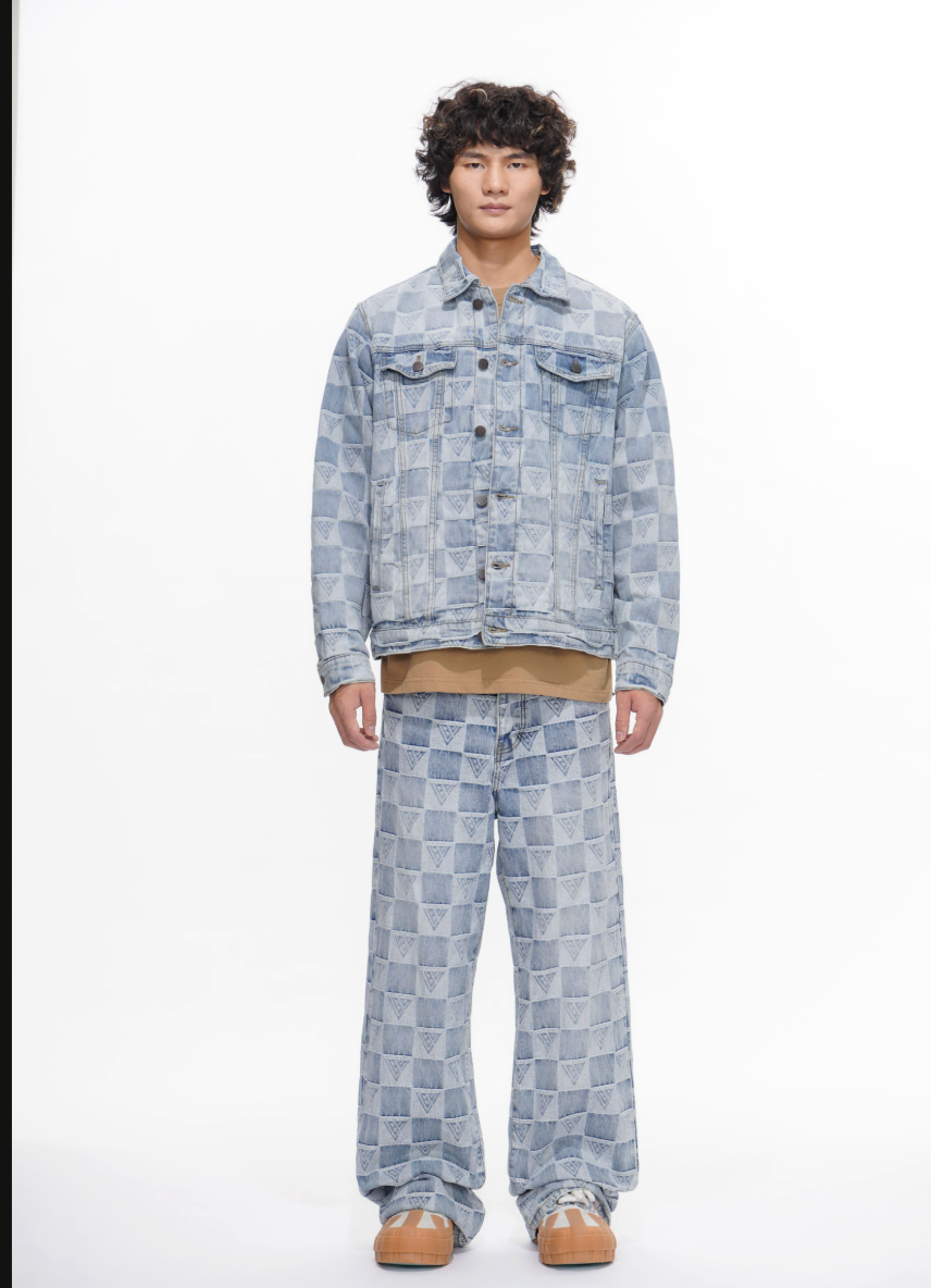 All Over Baggy Fit - Light Blue Wash