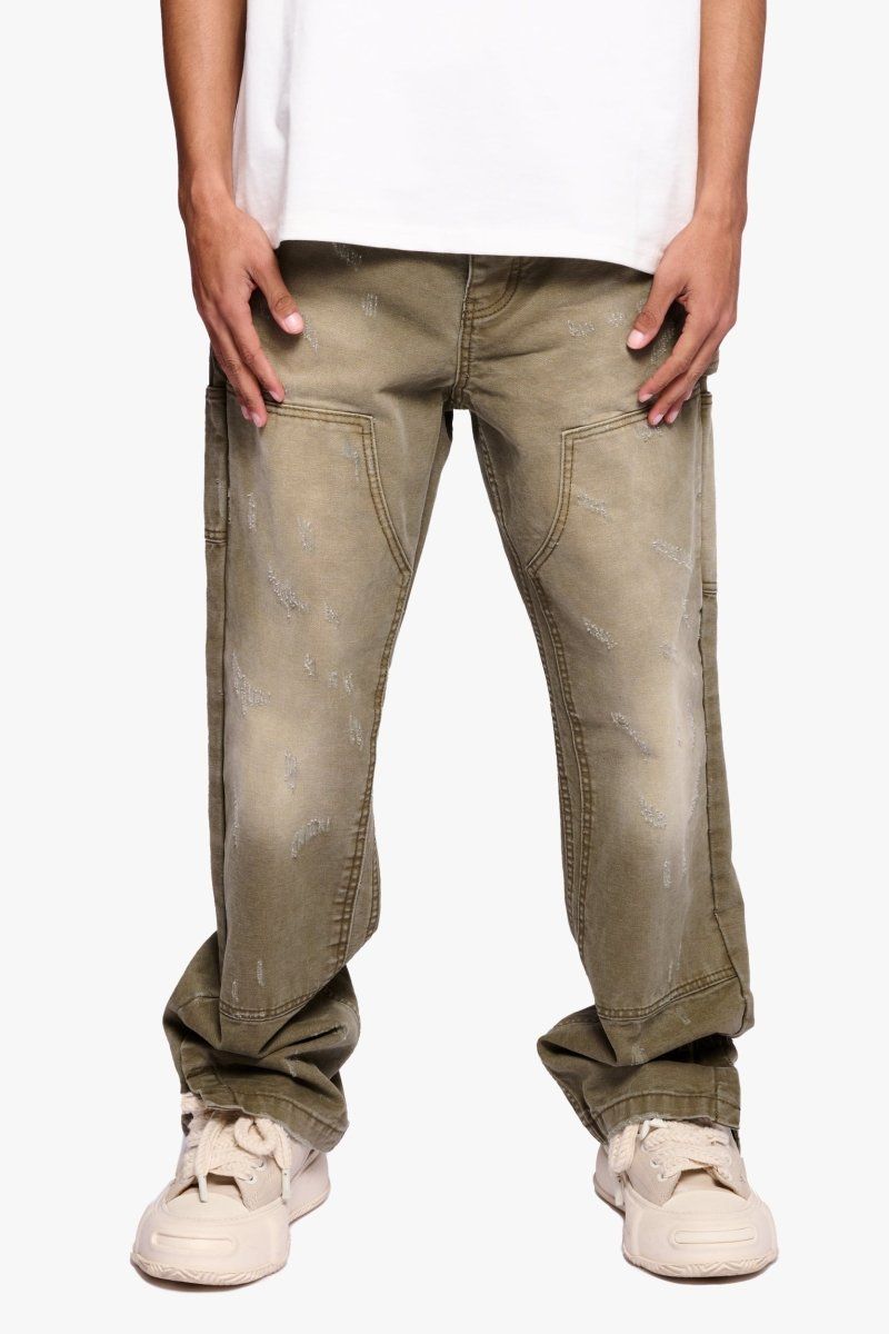 Hound Straight Jeans - Green Washed