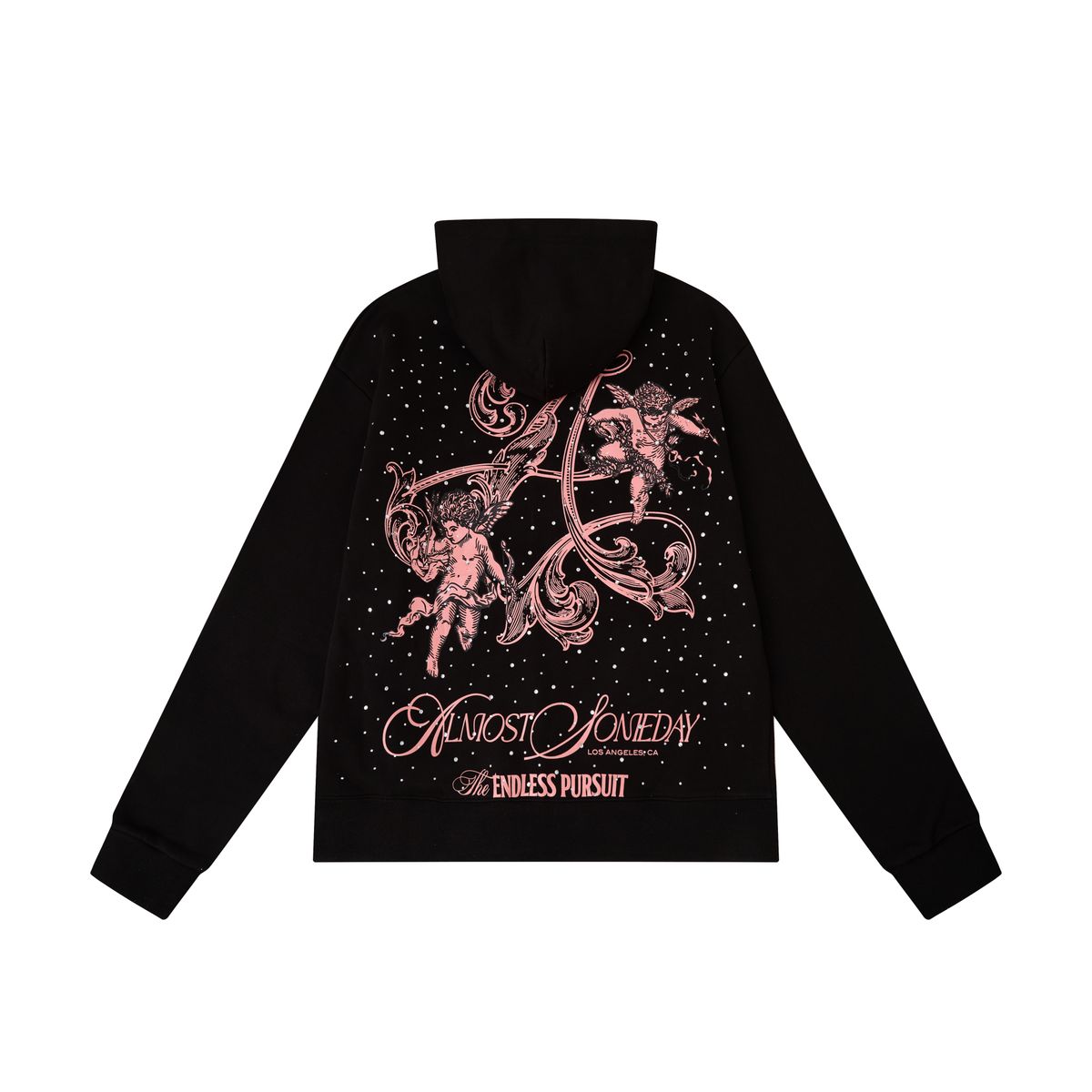LAVISH ZIPUP HOODIE - BLACK