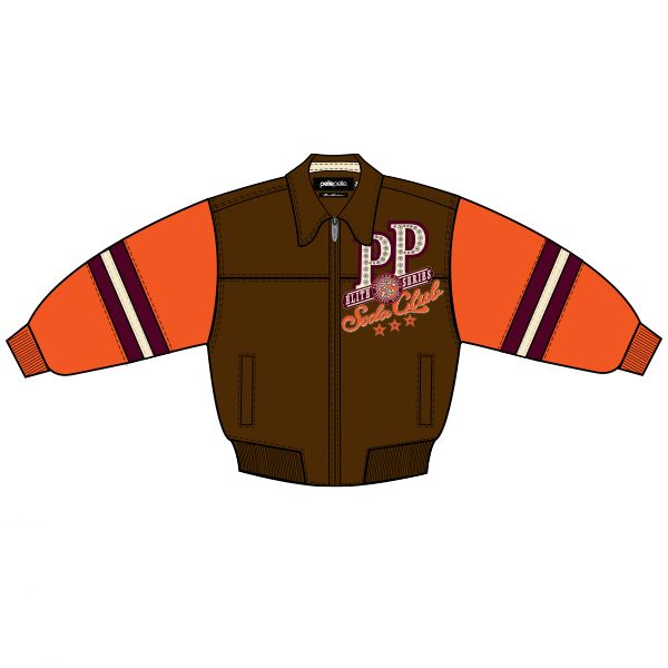 Elite Soda Club Jacket - Brown / Orange / Ivory / Burgundy