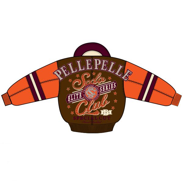 Elite Soda Club Jacket - Brown / Orange / Ivory / Burgundy