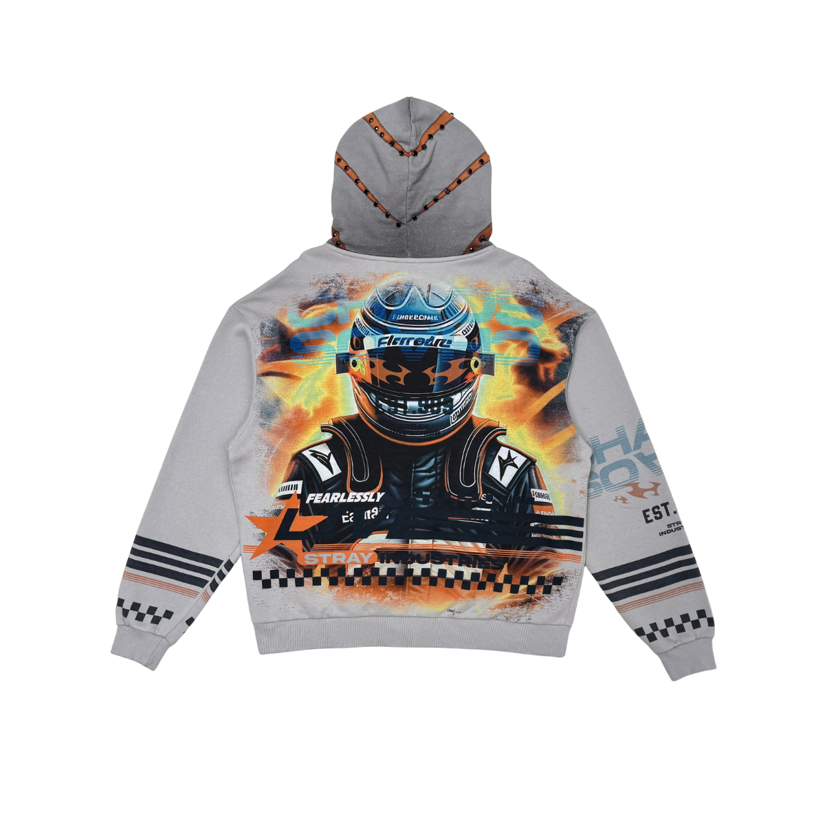 Live Fearless Zip Hoodie - Vapor Grey