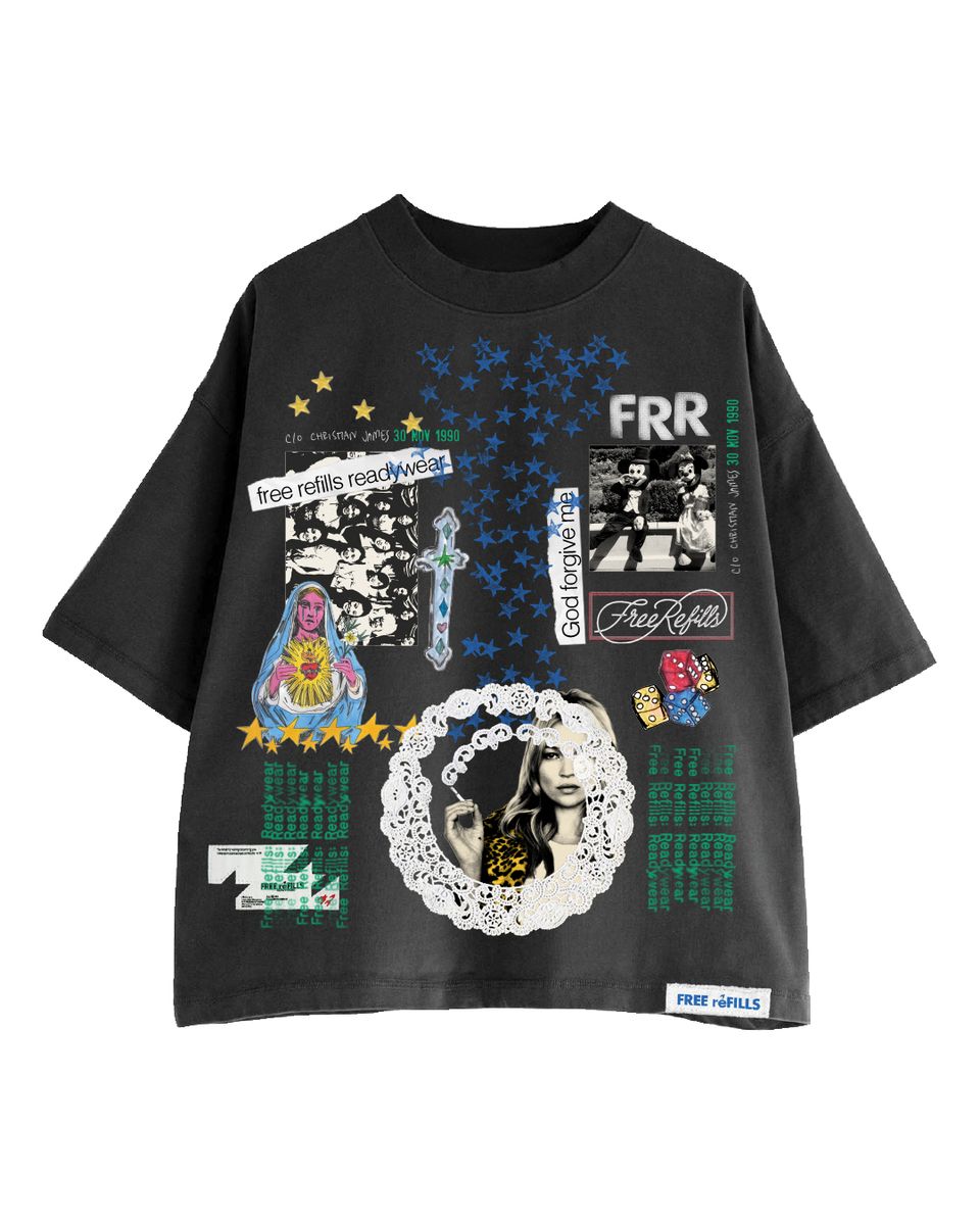 Collage T-Shirt - Black