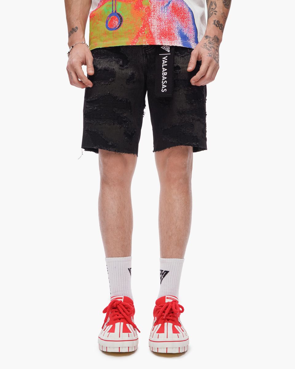 Incise Shorts - Grey Wash