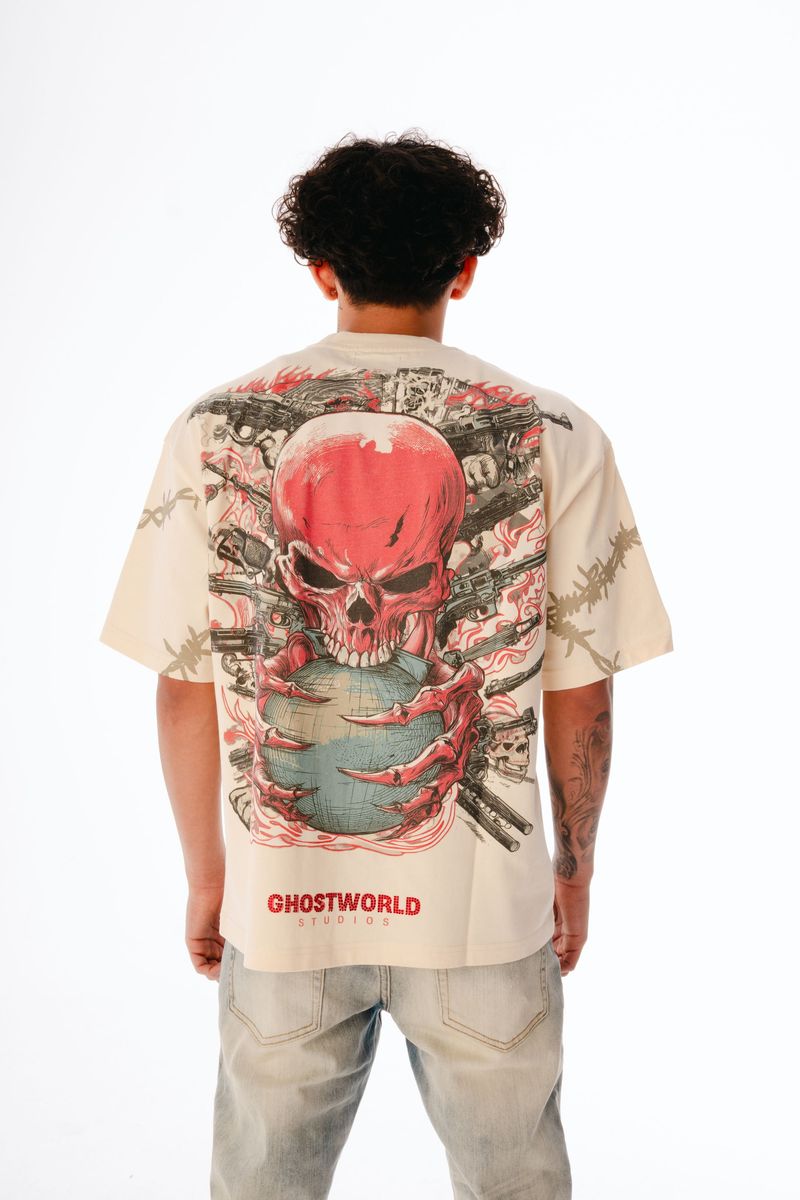 Barbed Wire T-Shirt - Bone