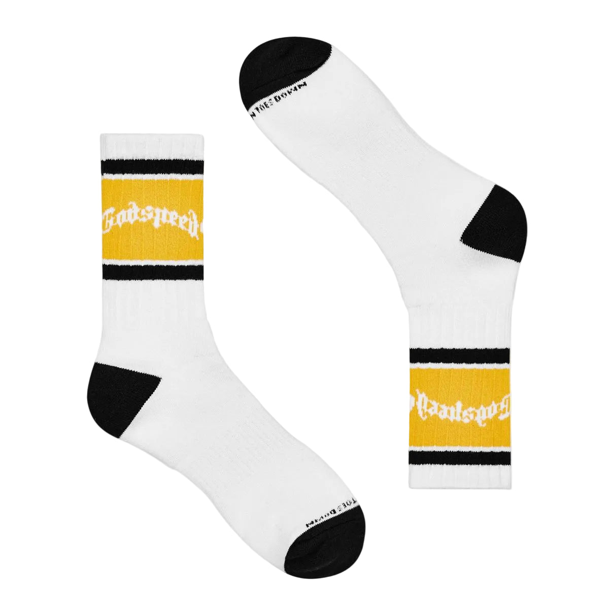 OG Logo Striped Sock - White & Yellow