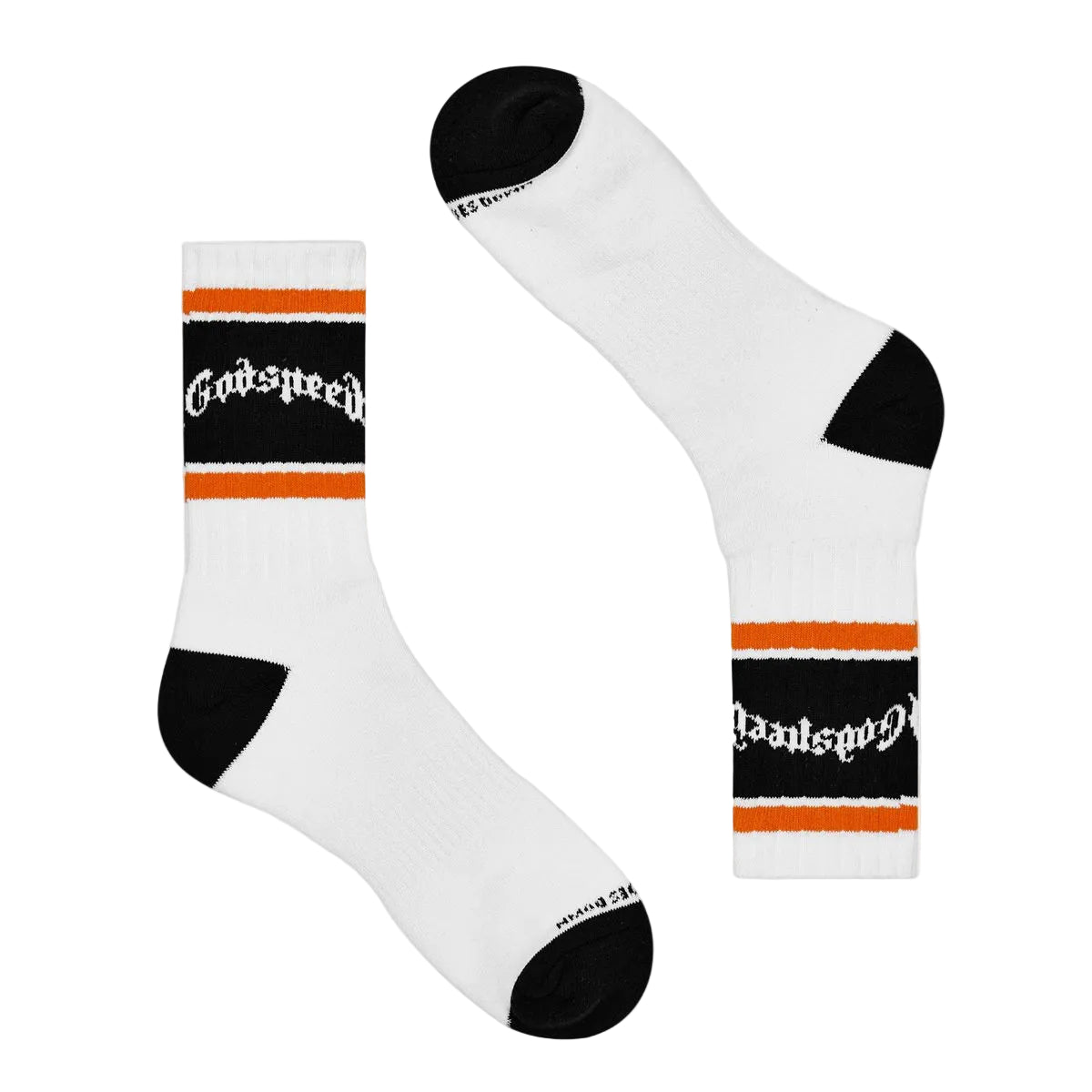 OG Logo Striped Sock - White & Orange