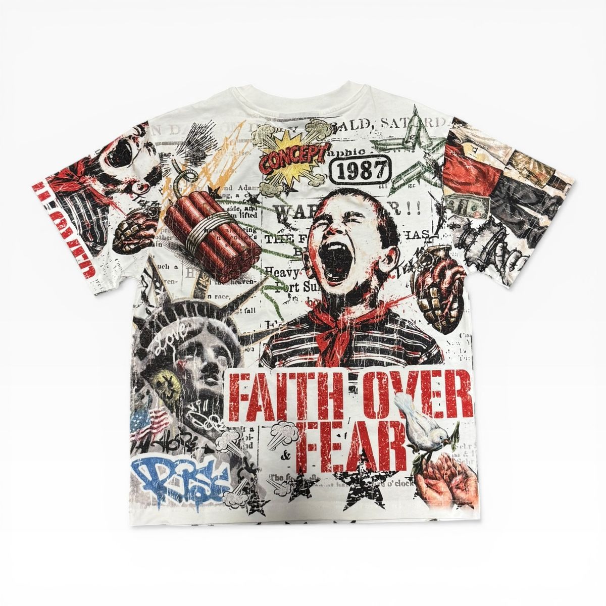 Over fear T-Shirt - White