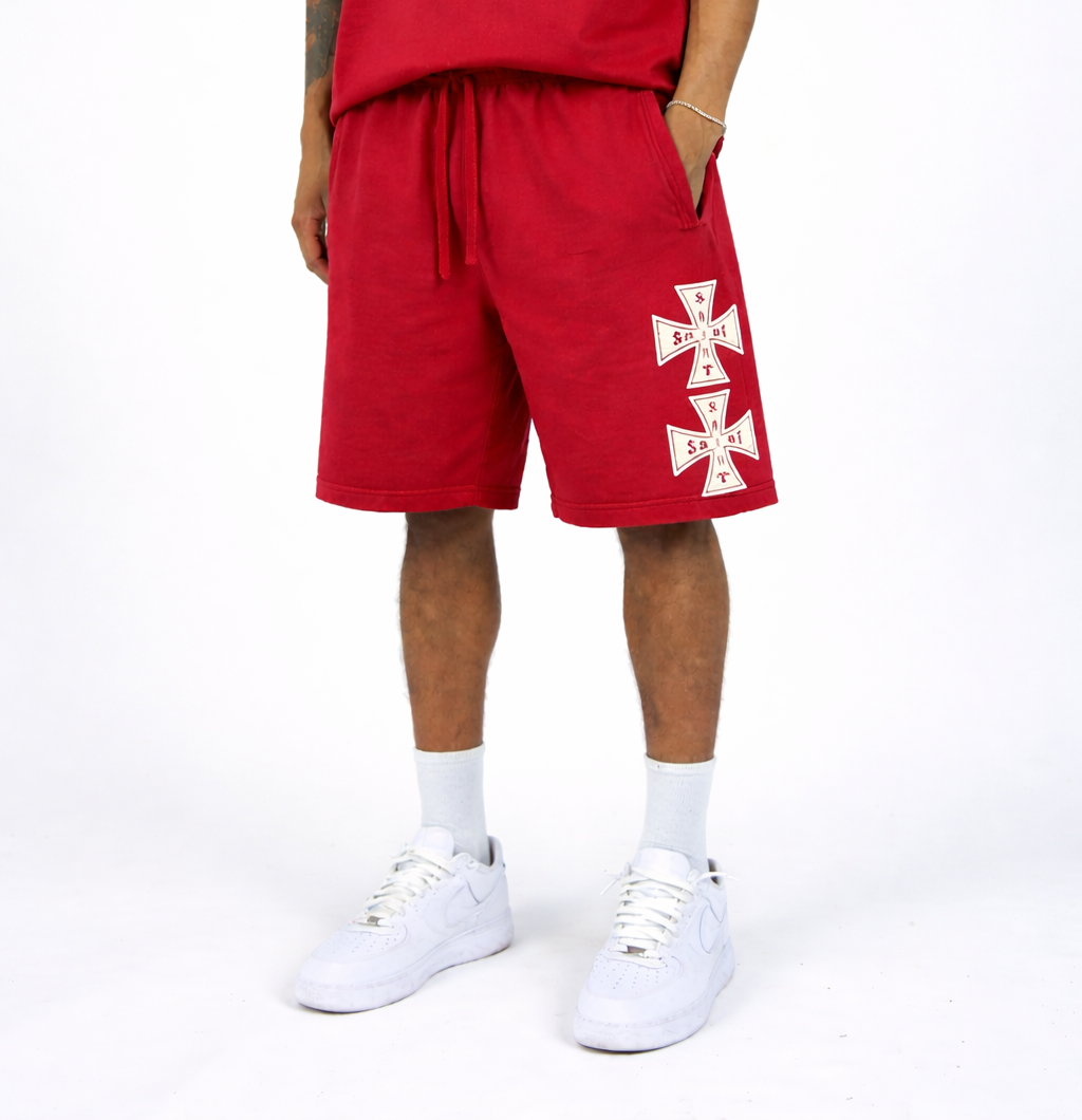 Saint Cross Shorts - Red