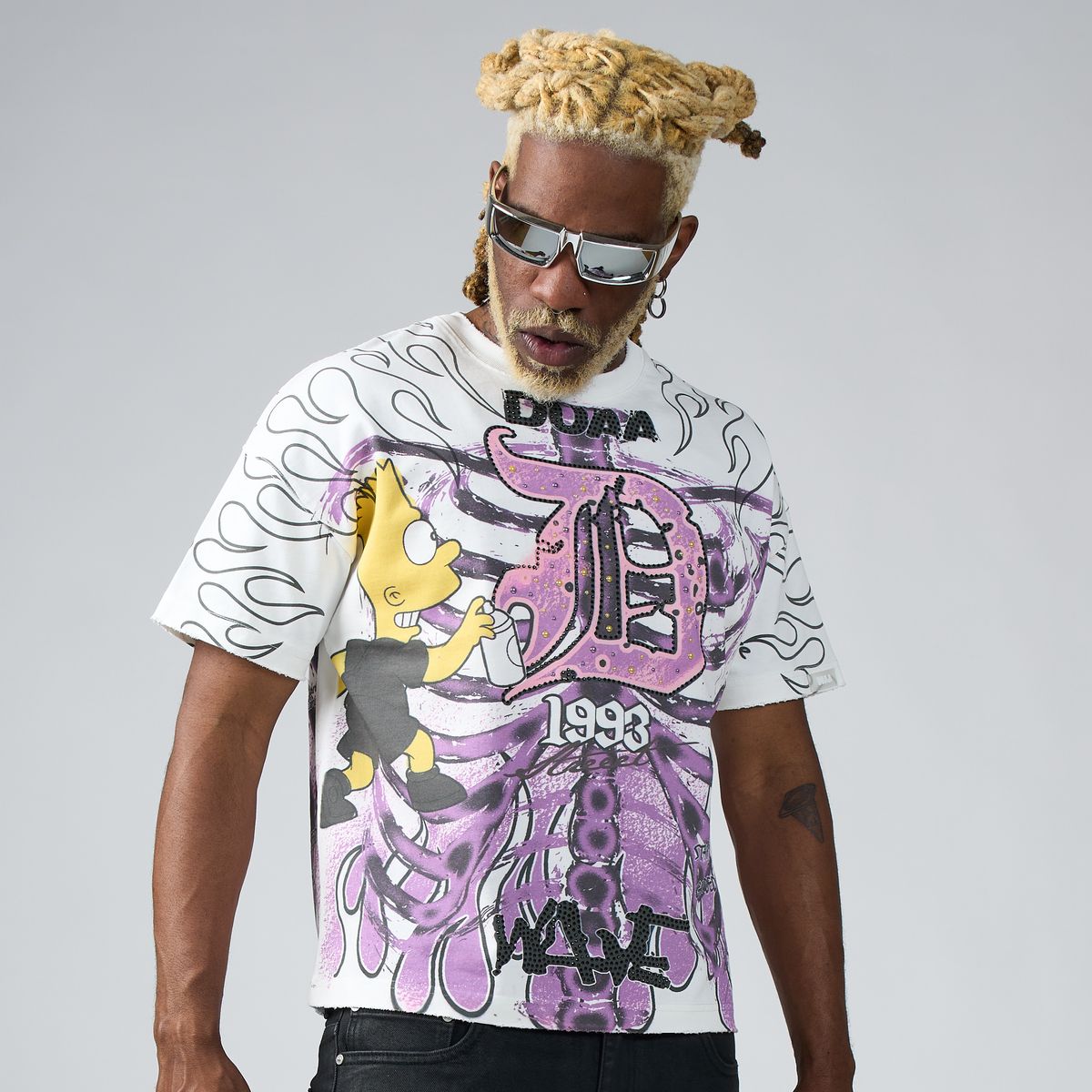 Xray T-Shirt - White & Purple