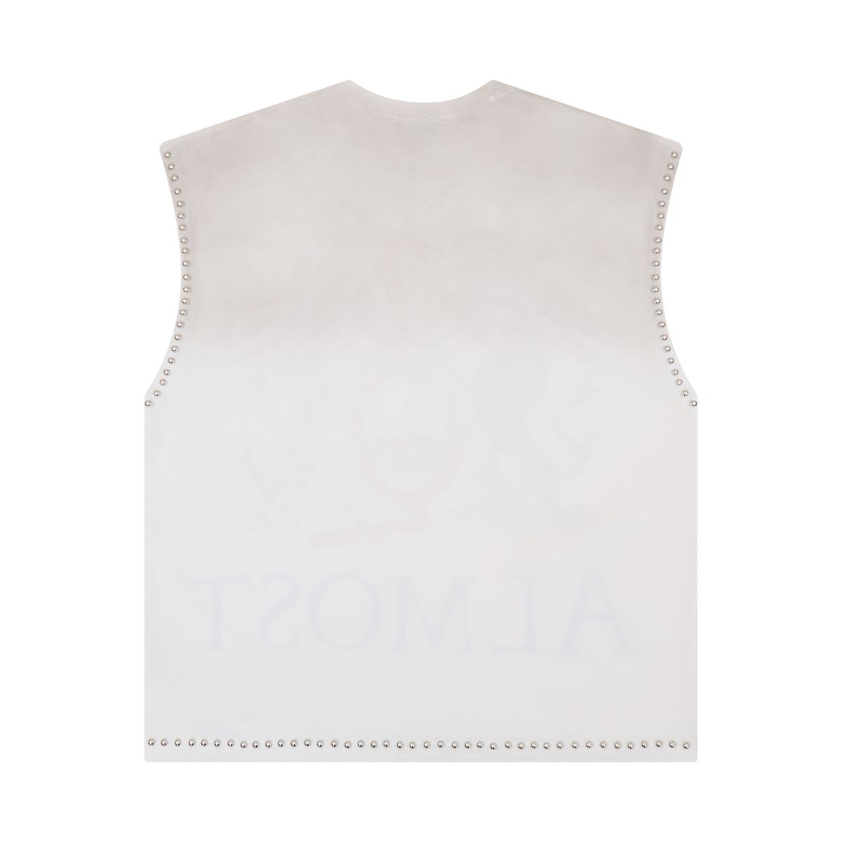 Crowned Cut Off T-Shirt - Cream
