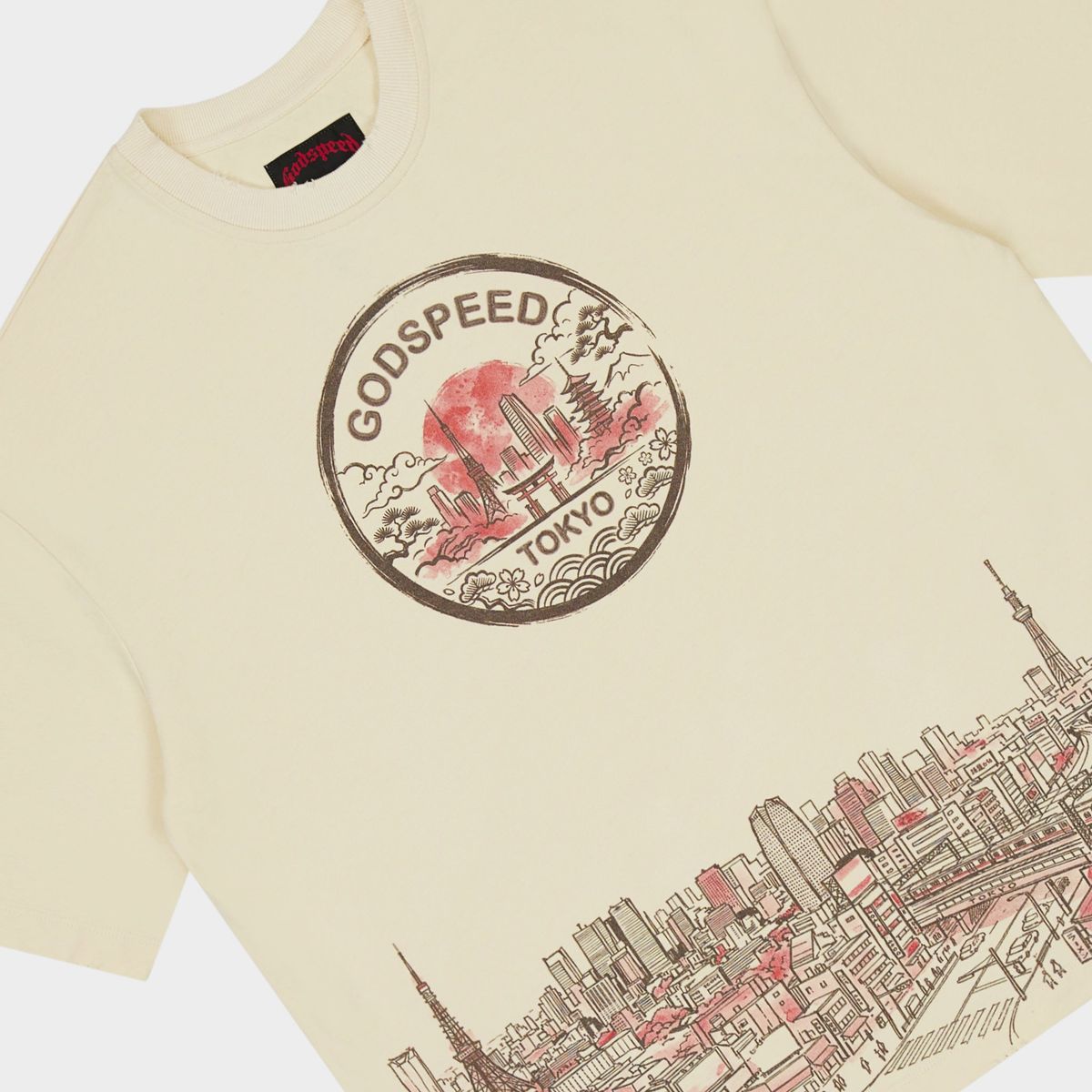 Toyoko Skyline T-Shirt - Bone
