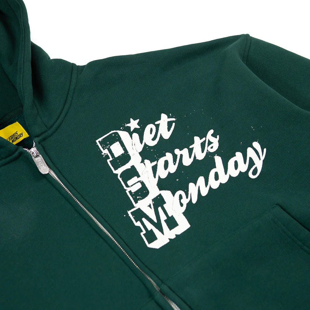 Star Full Zip Hoodie - Pine