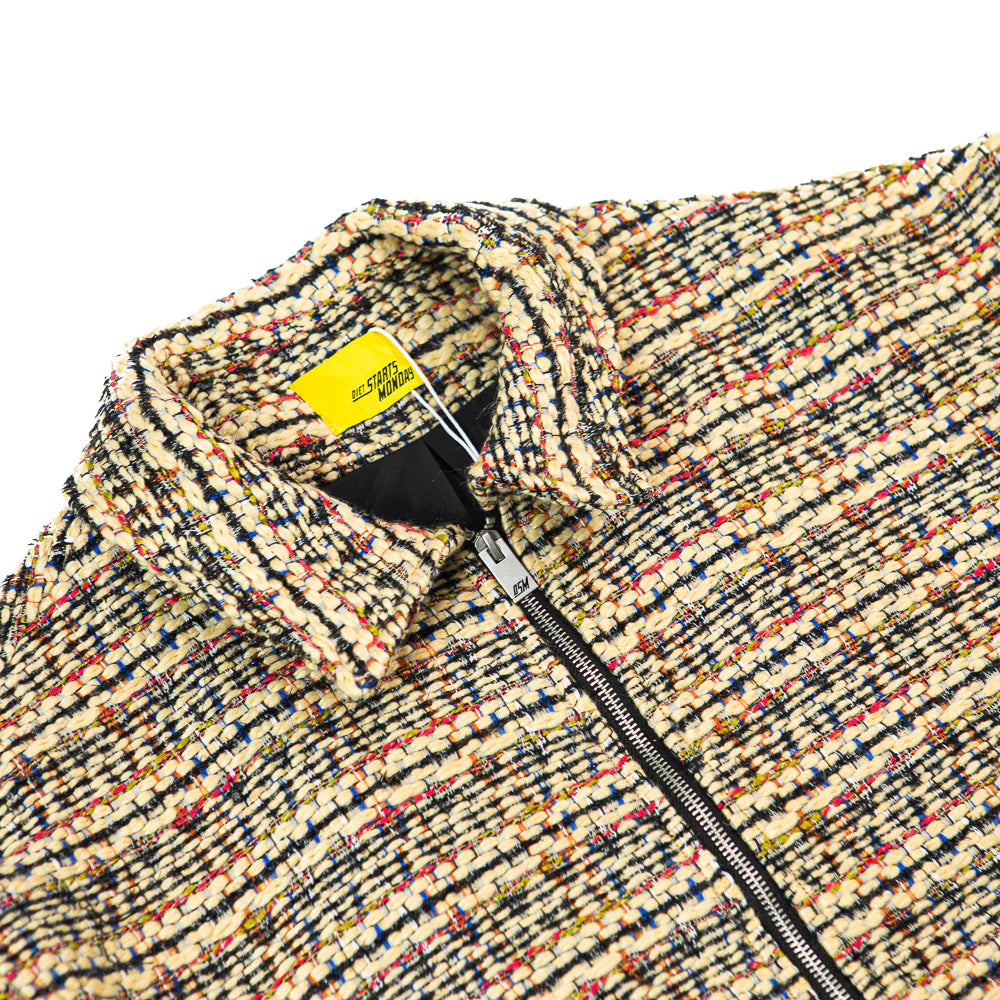 Tweed Jacket - Tan Multi