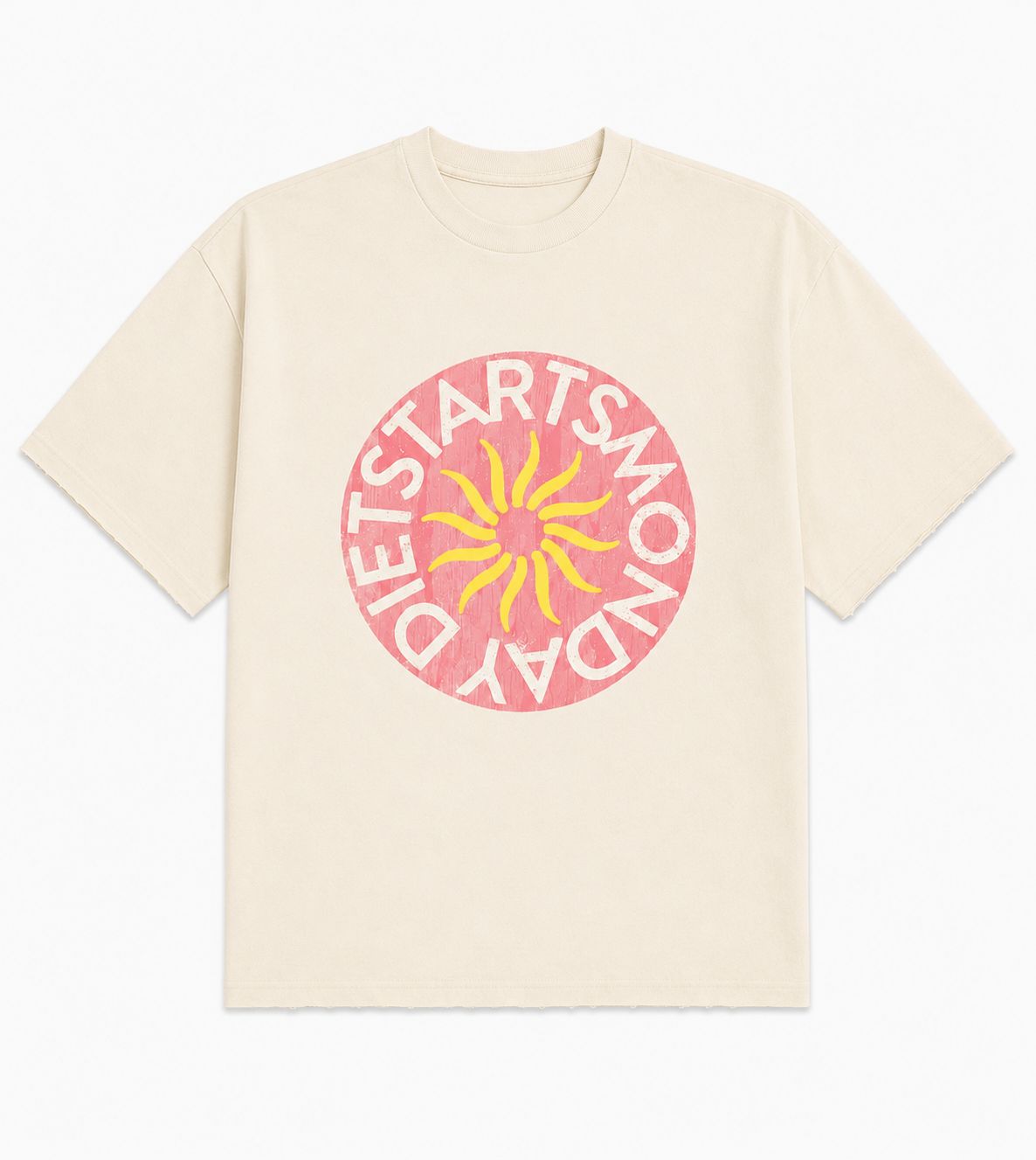 Sol T-Shirt - White/Washed Red