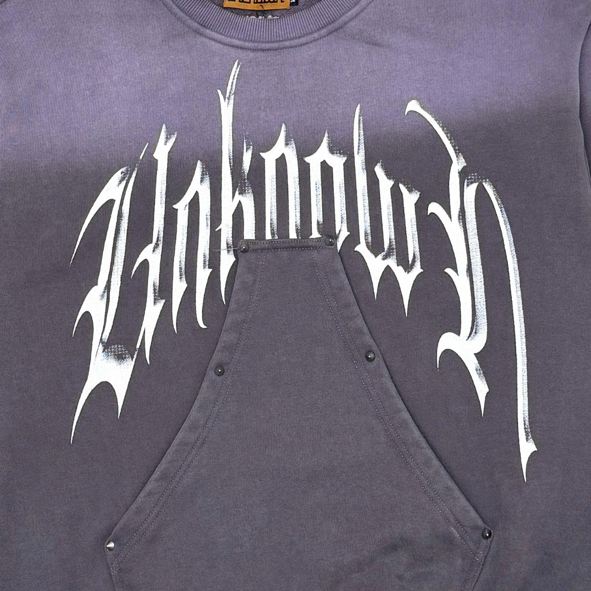 Unknown washed effect crewneck