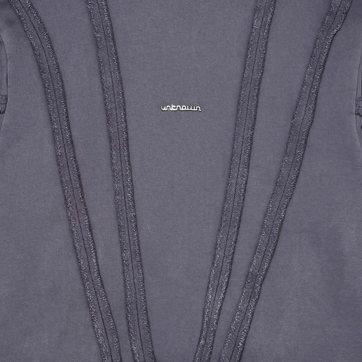 Unknown washed effect full-zip hoodie