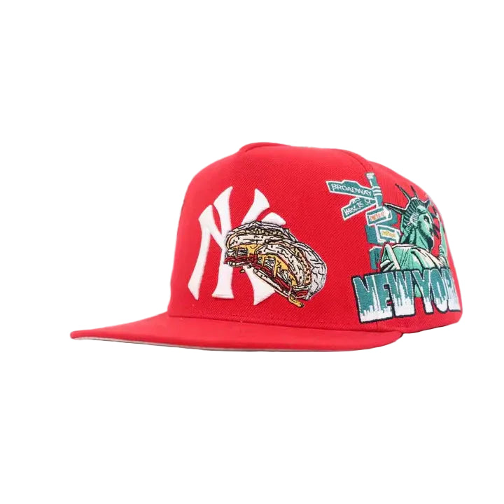 Bacon Egg and Cheese Strap Back - Red
