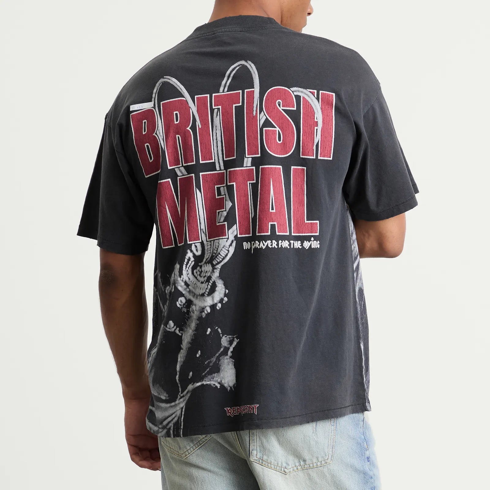 British Metal T-Shirt - Stained Black