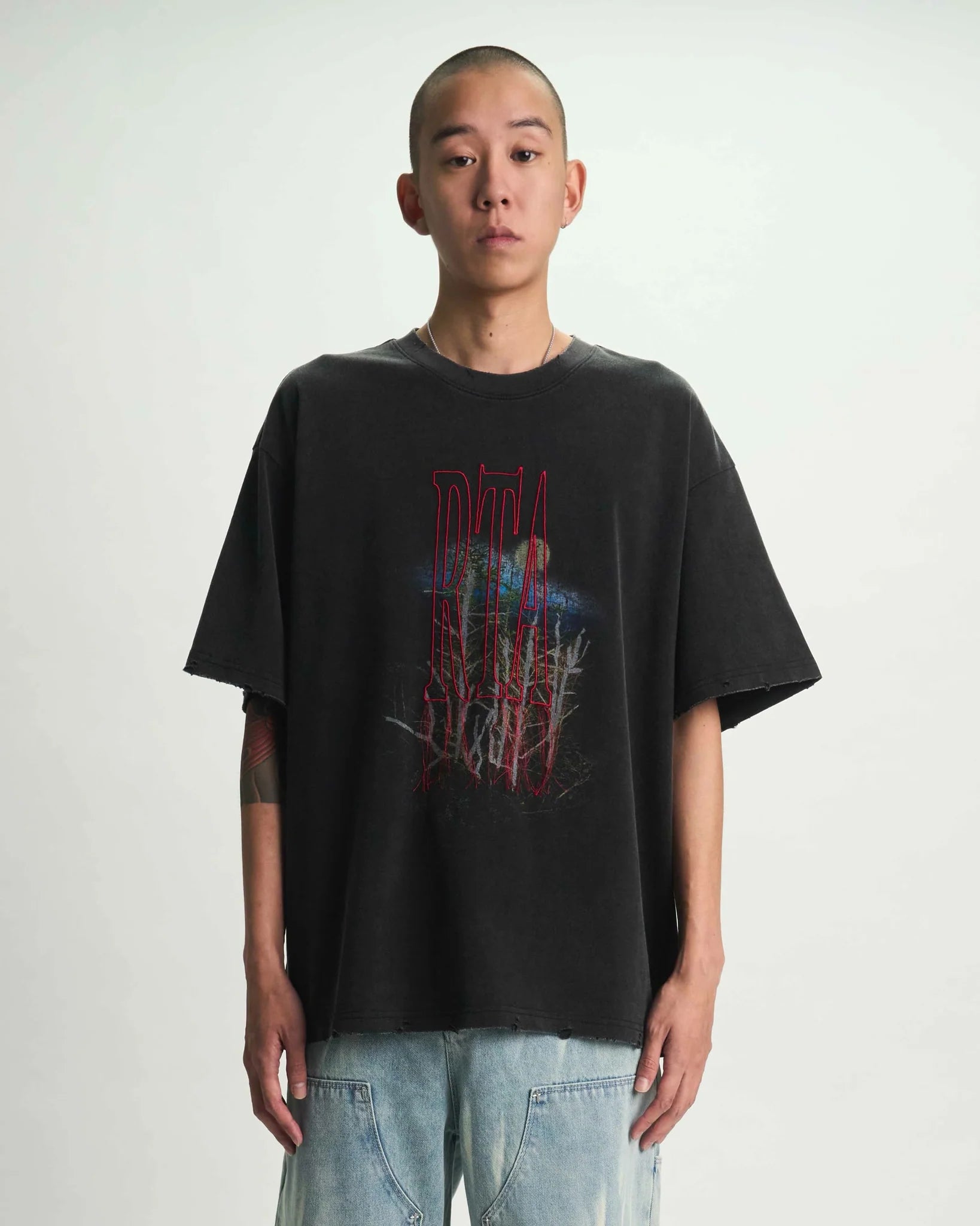 Colin Oversized Short Sleeve T-Shirt - Black Forest