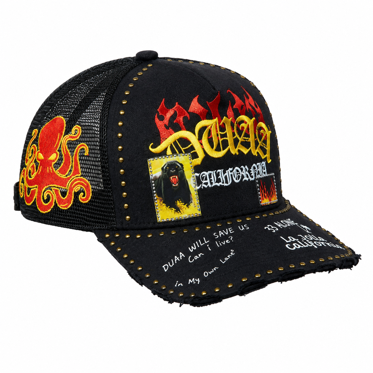 Stone Trucker Hat - Black