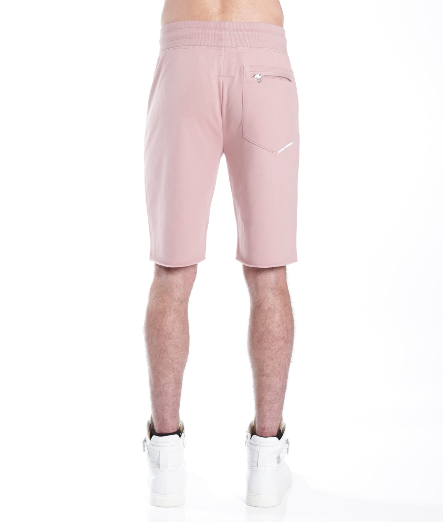 FRENCH TERRY SWEATSHORT IN DUSTY PINK