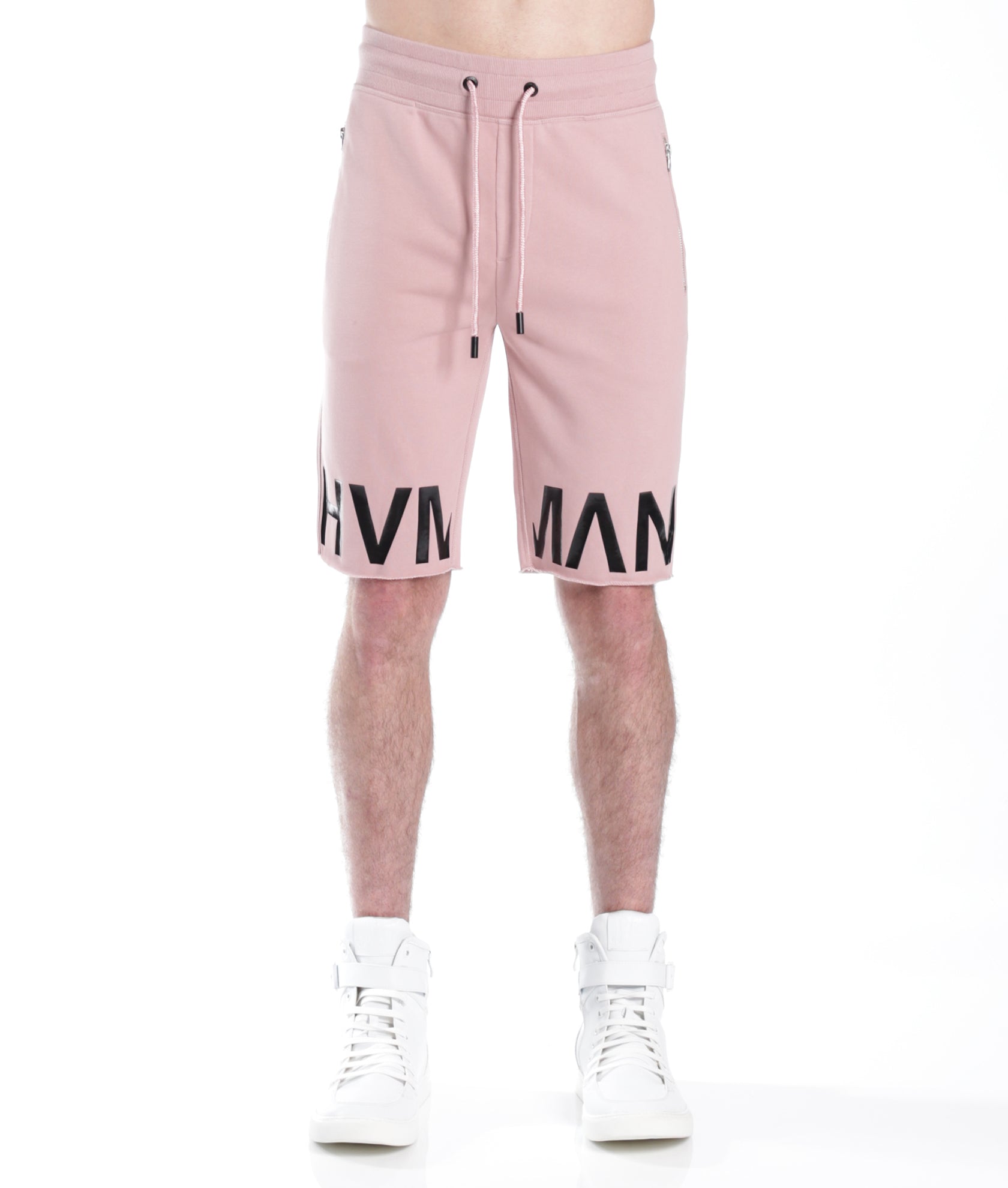 FRENCH TERRY SWEATSHORT IN DUSTY PINK