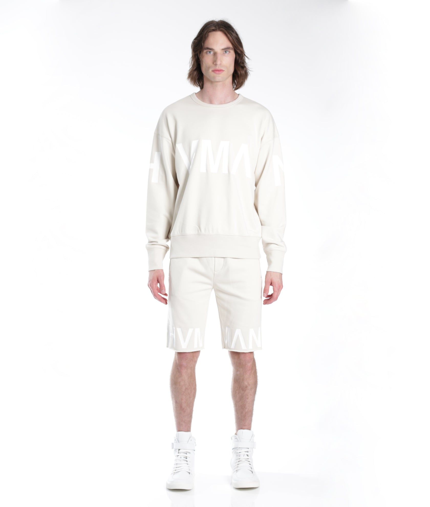 FRENCH TERRY SWEATSHORT IN CREAM