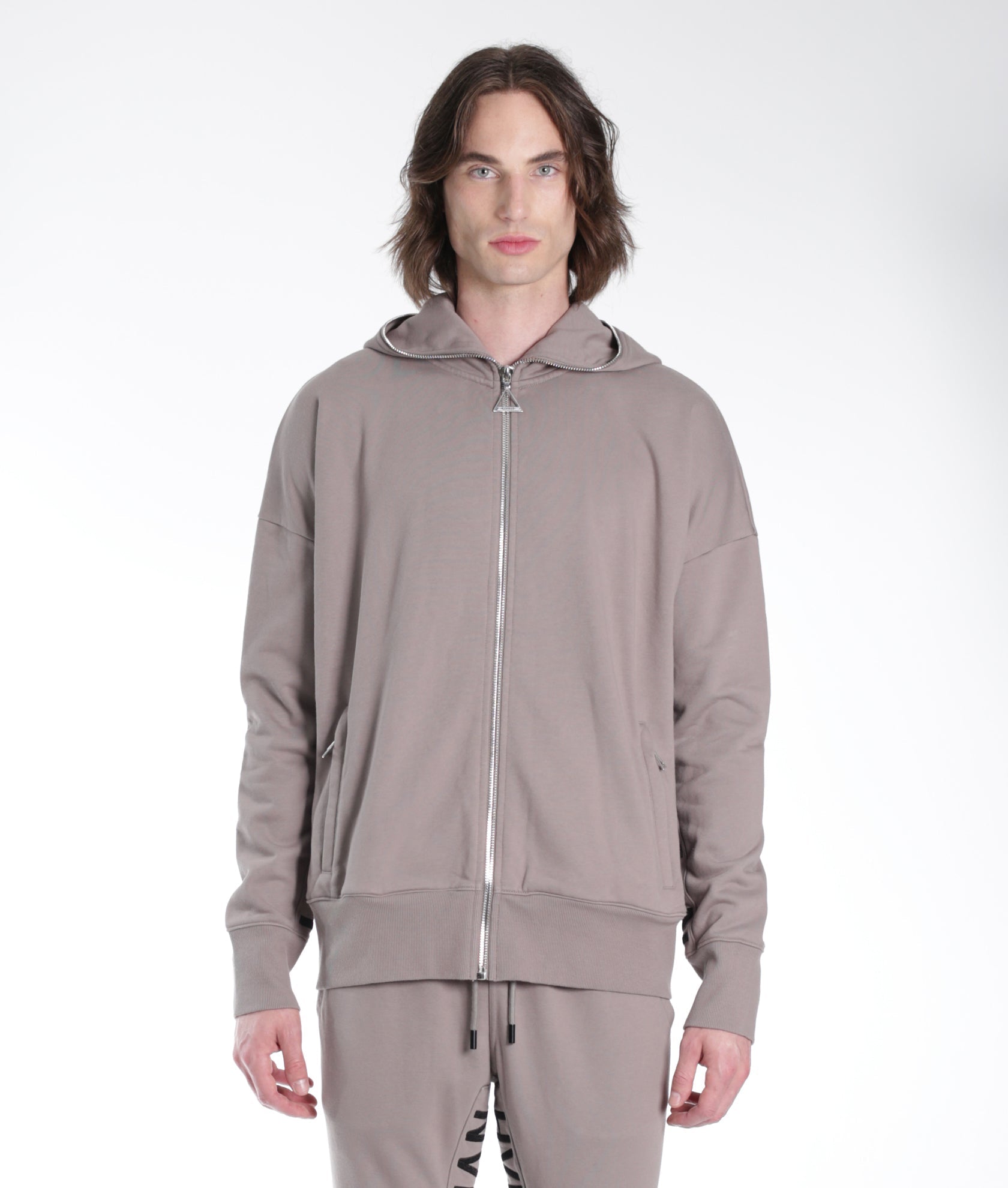 FULL ZIP SWEATSHIRT IN SATELLITE