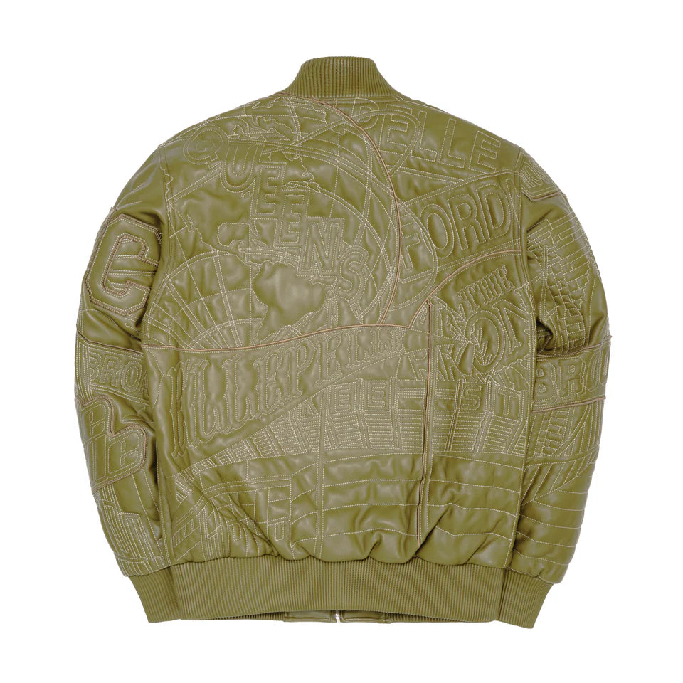 NYC Boro Quilted Jacket - Olive