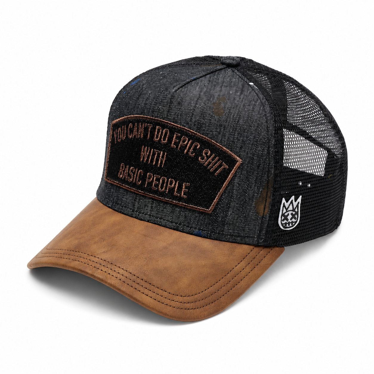 Cant Do Epic Shit Mesh Back Trucker Hat - Painter/Denim
