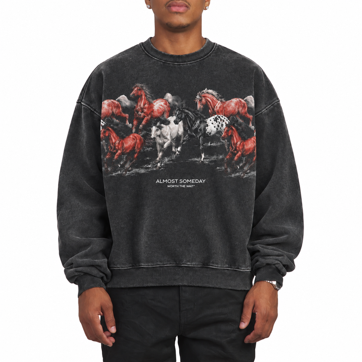 Smoke Crewneck - Black