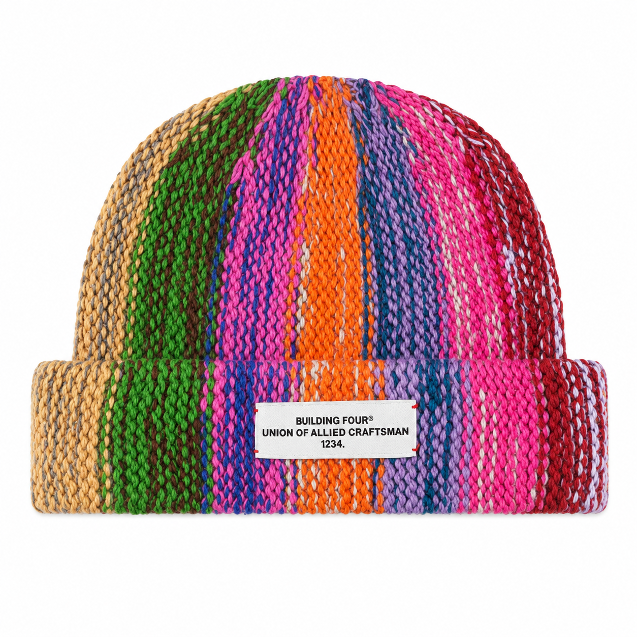Panel Knit Hat - Multi