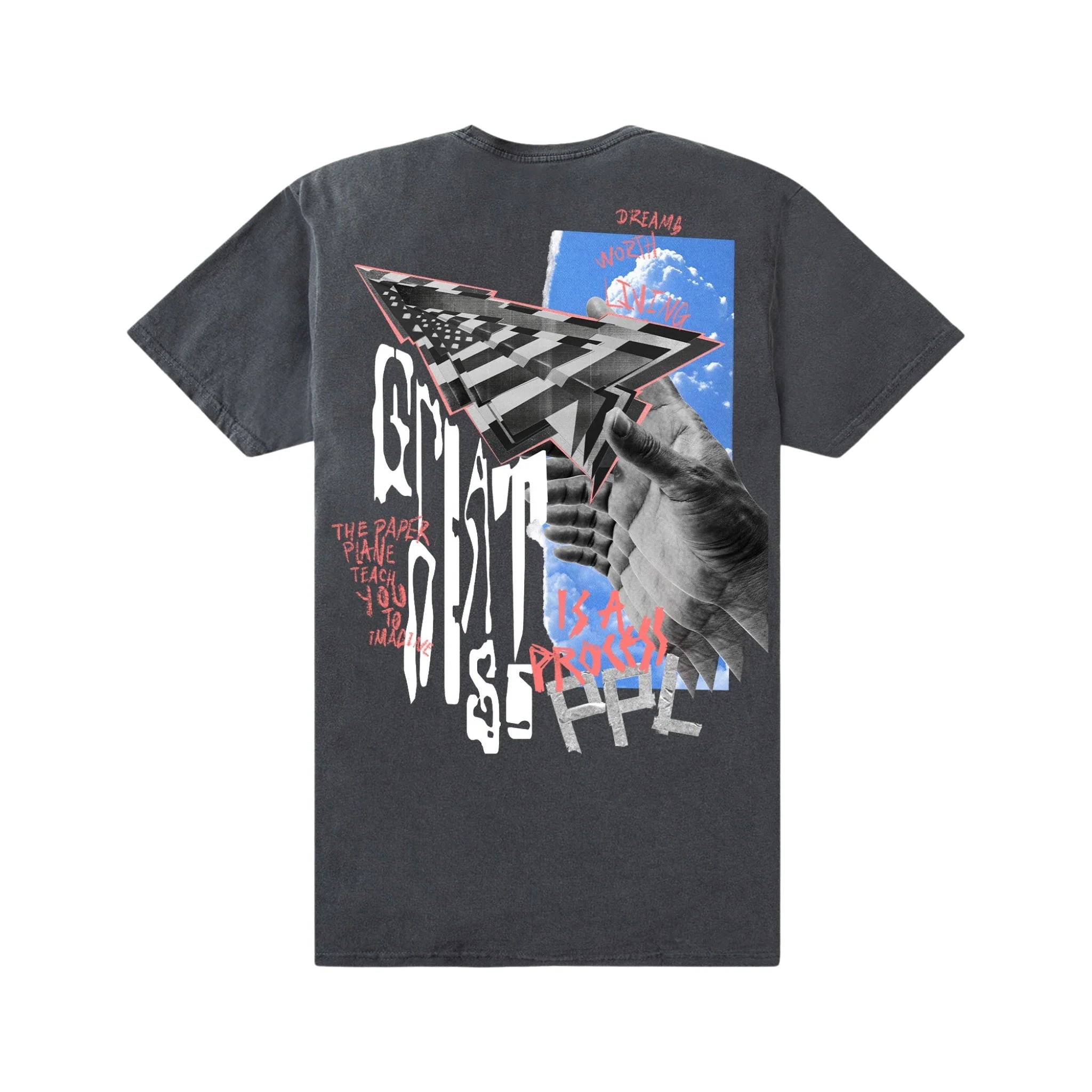 Collage T-Shirt - Washed Black