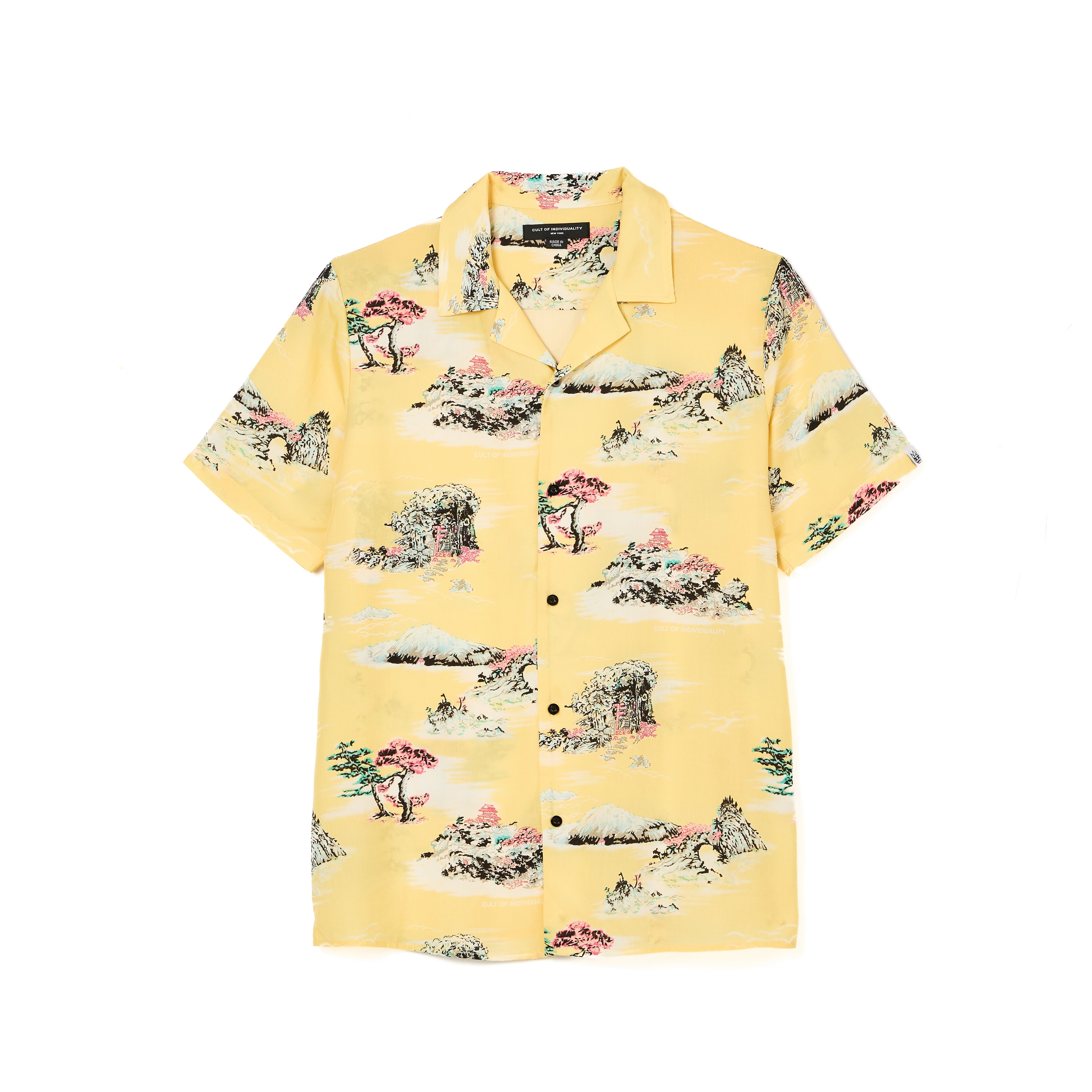 Cult's Cuban Short Sleeve Woven Shirt in Senshi