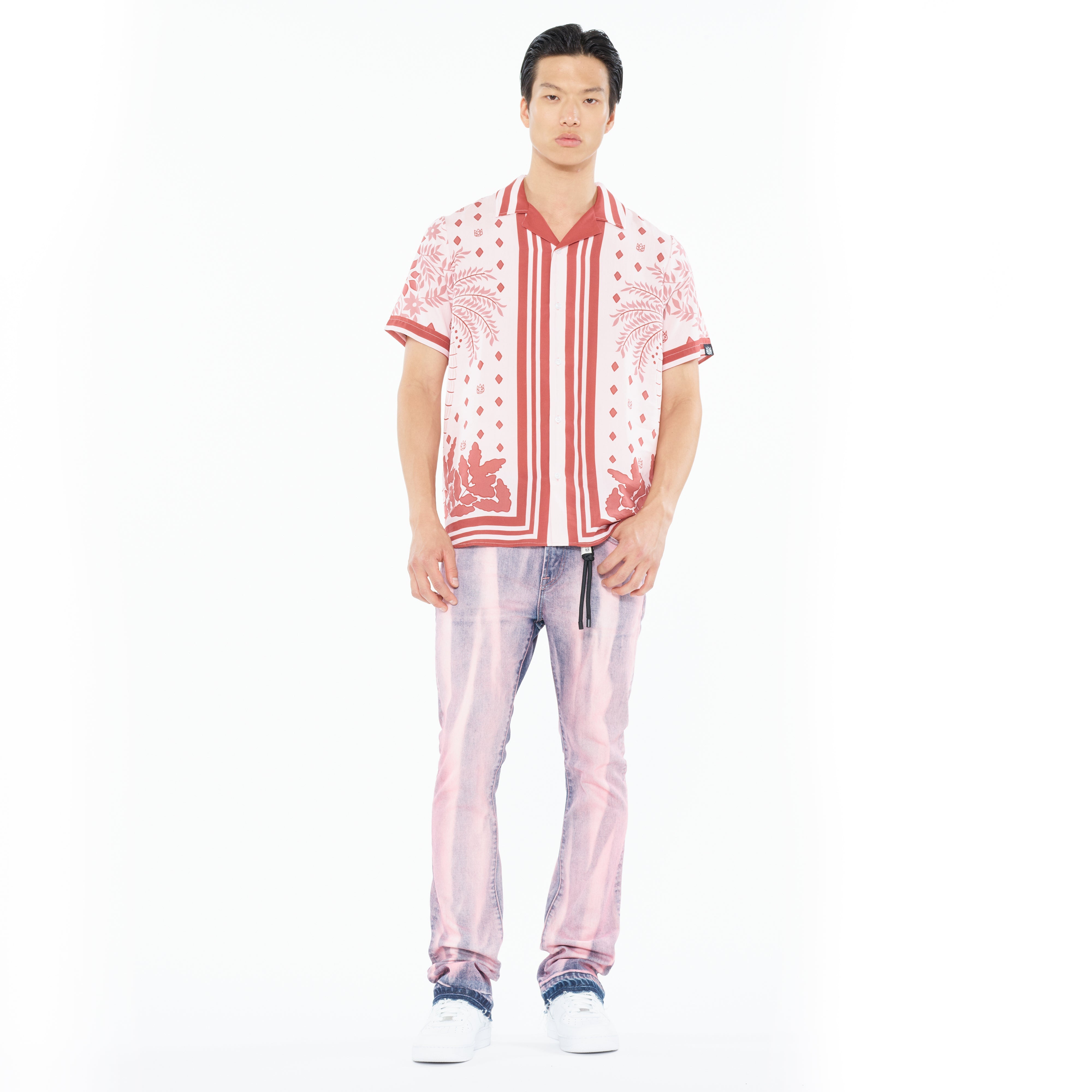 Cult's Cuban Short Sleeve Woven Shirt in Retro