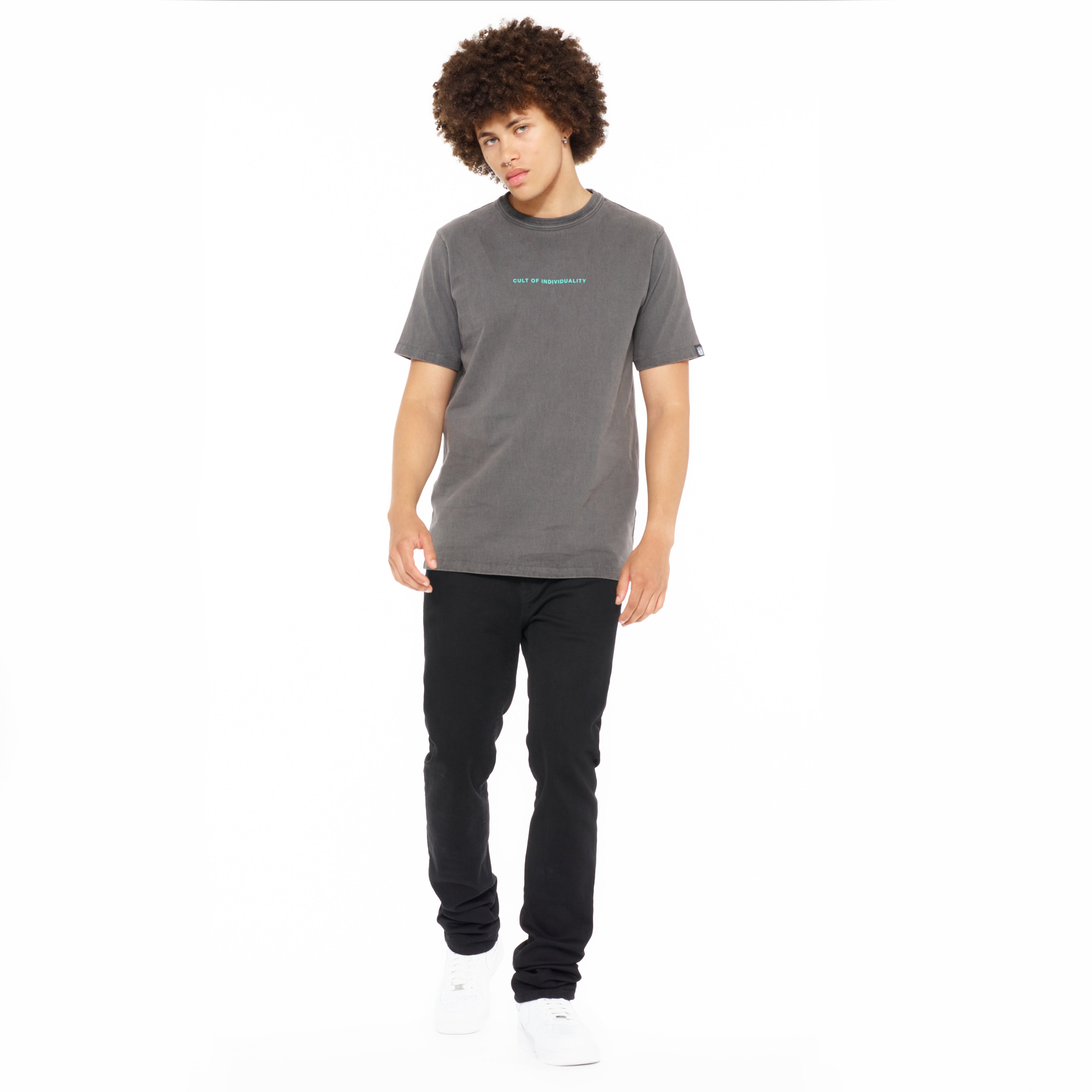 ROCKER SLIM STRAIGHT 36" INSEAM JEANS IN BLACK