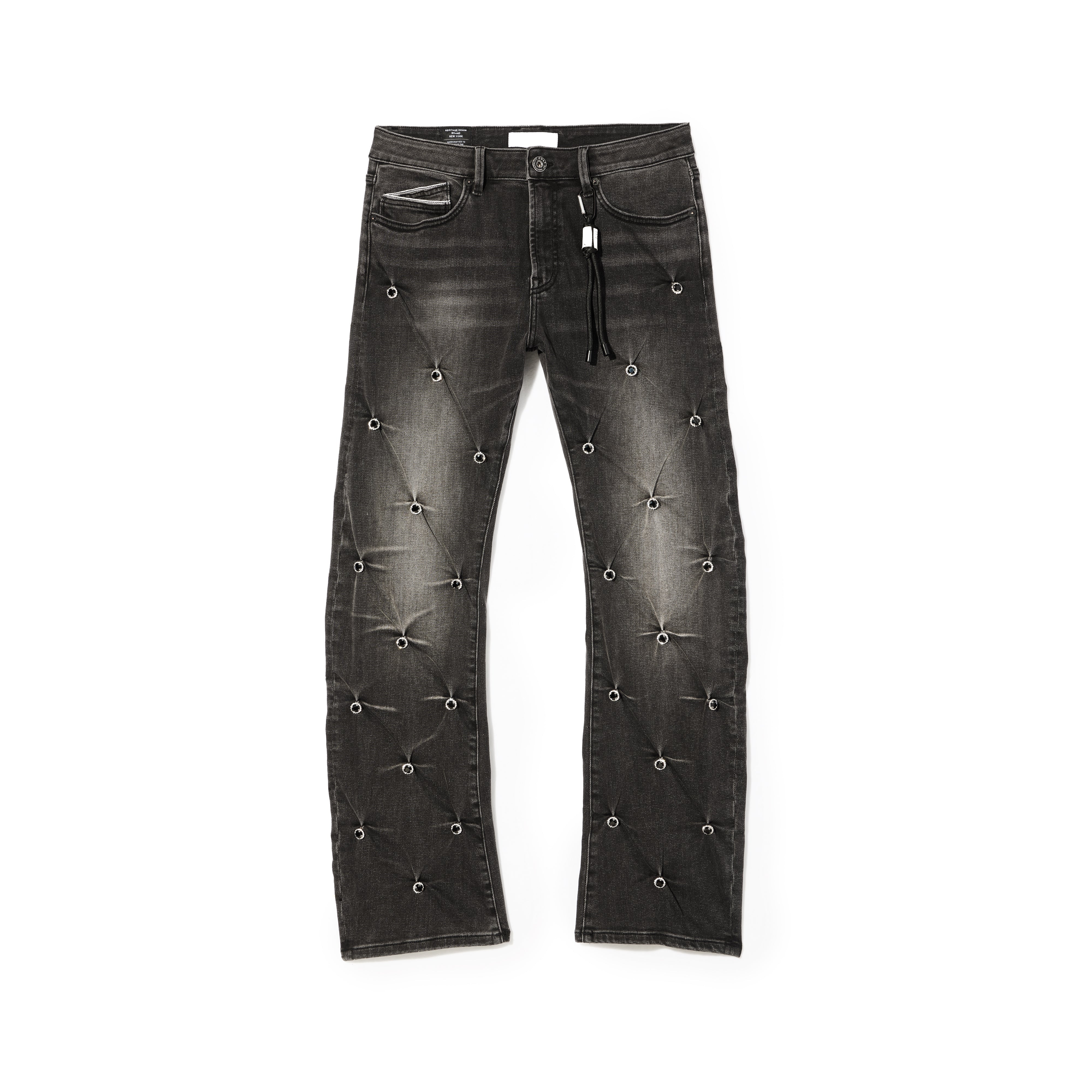 Cult x El Alfa Premium Grunge Baggy 607 Jeans in Darts