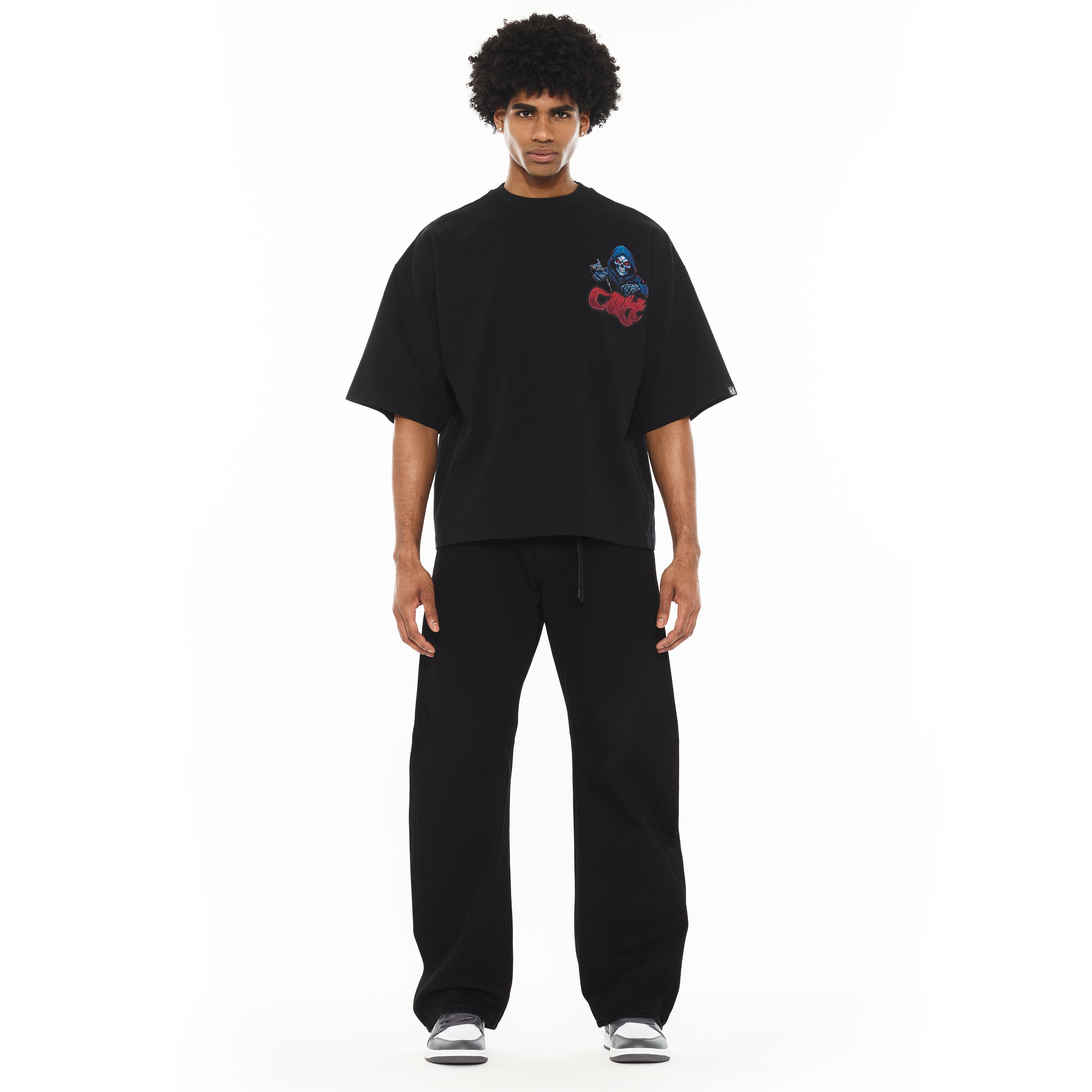 Cult's Grunge Baggy 607 Jeans in Black