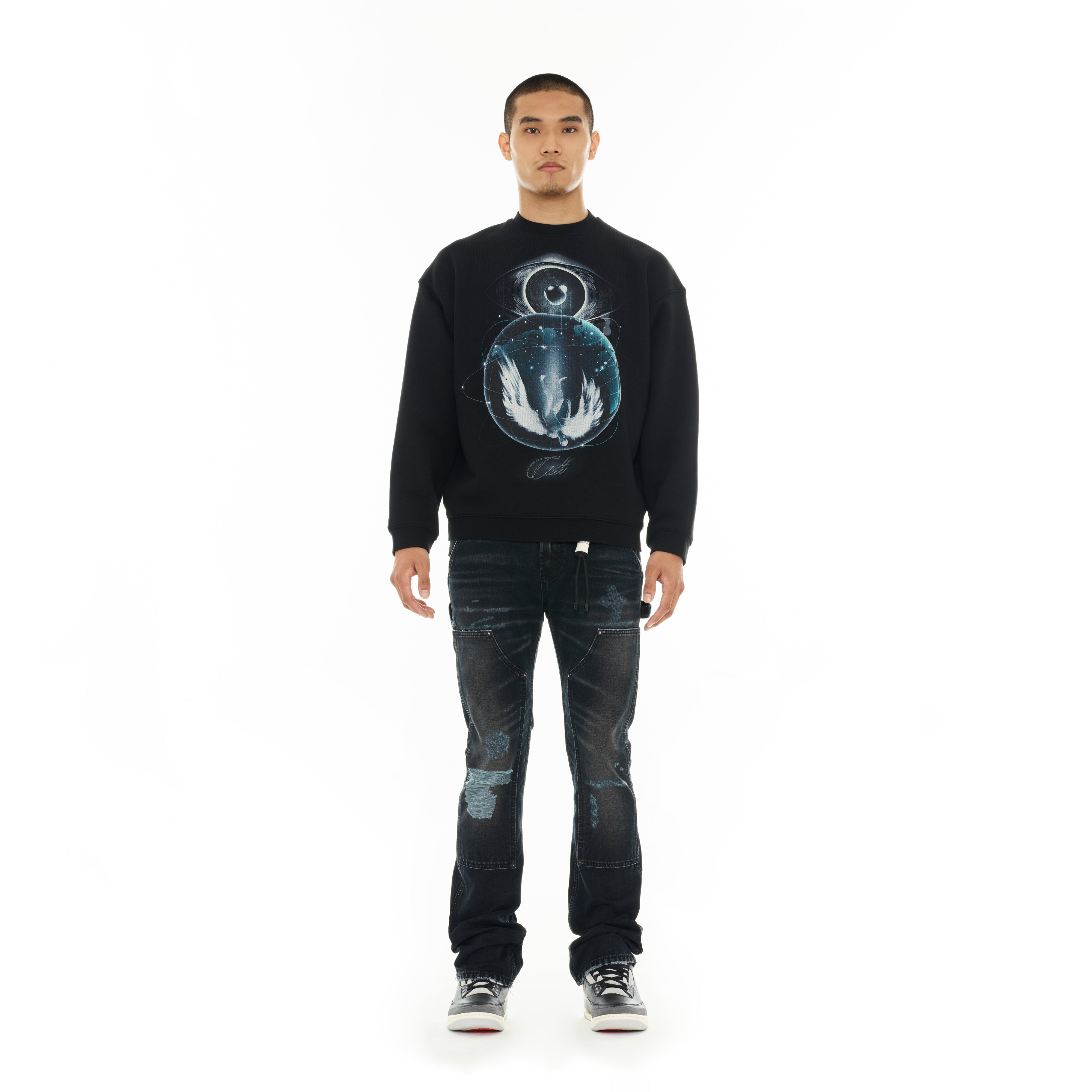 Cult's Carpenter Lenny Bootcut Jeans in Vintage Black