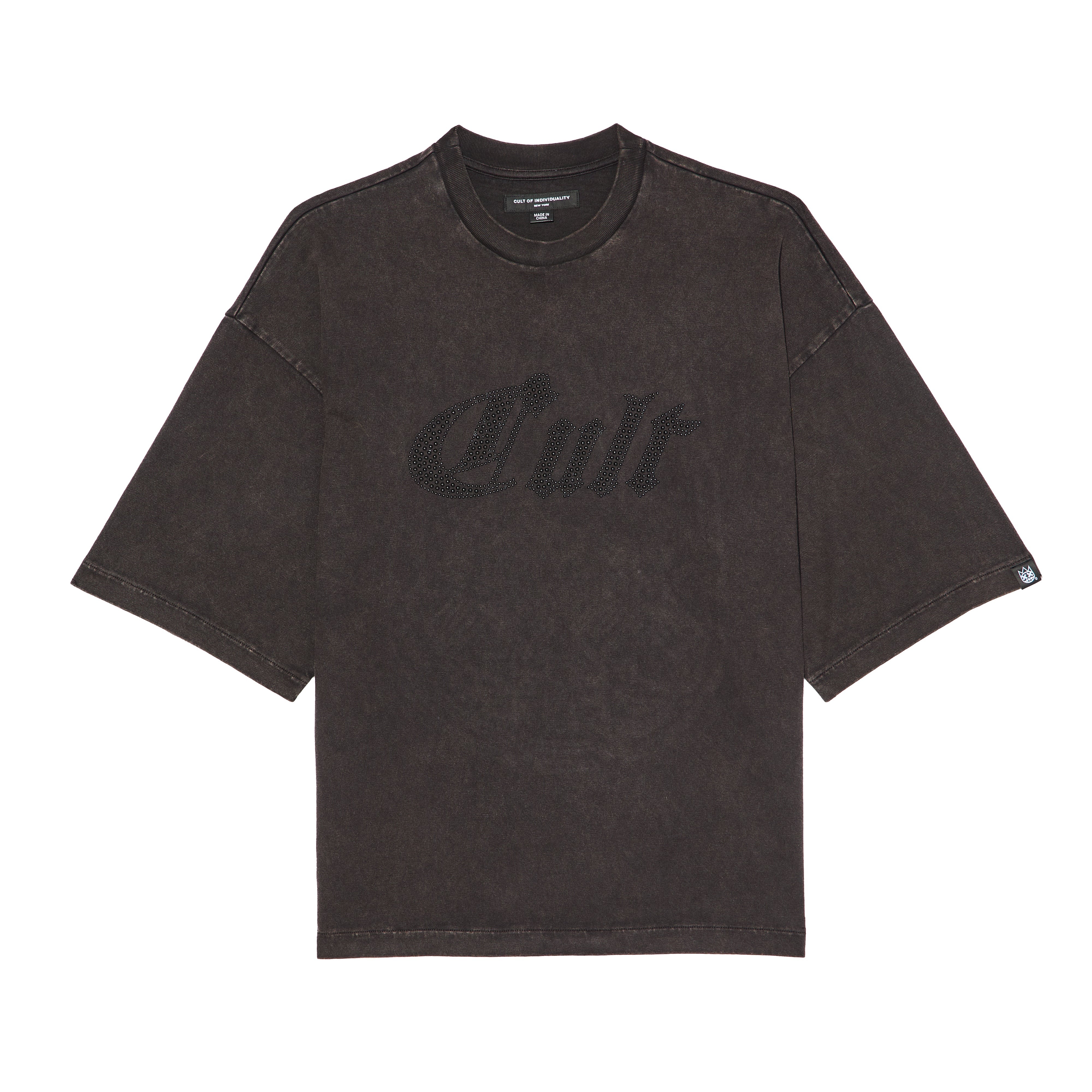 Metal Logo T-Shirt - Vintage Charcoal