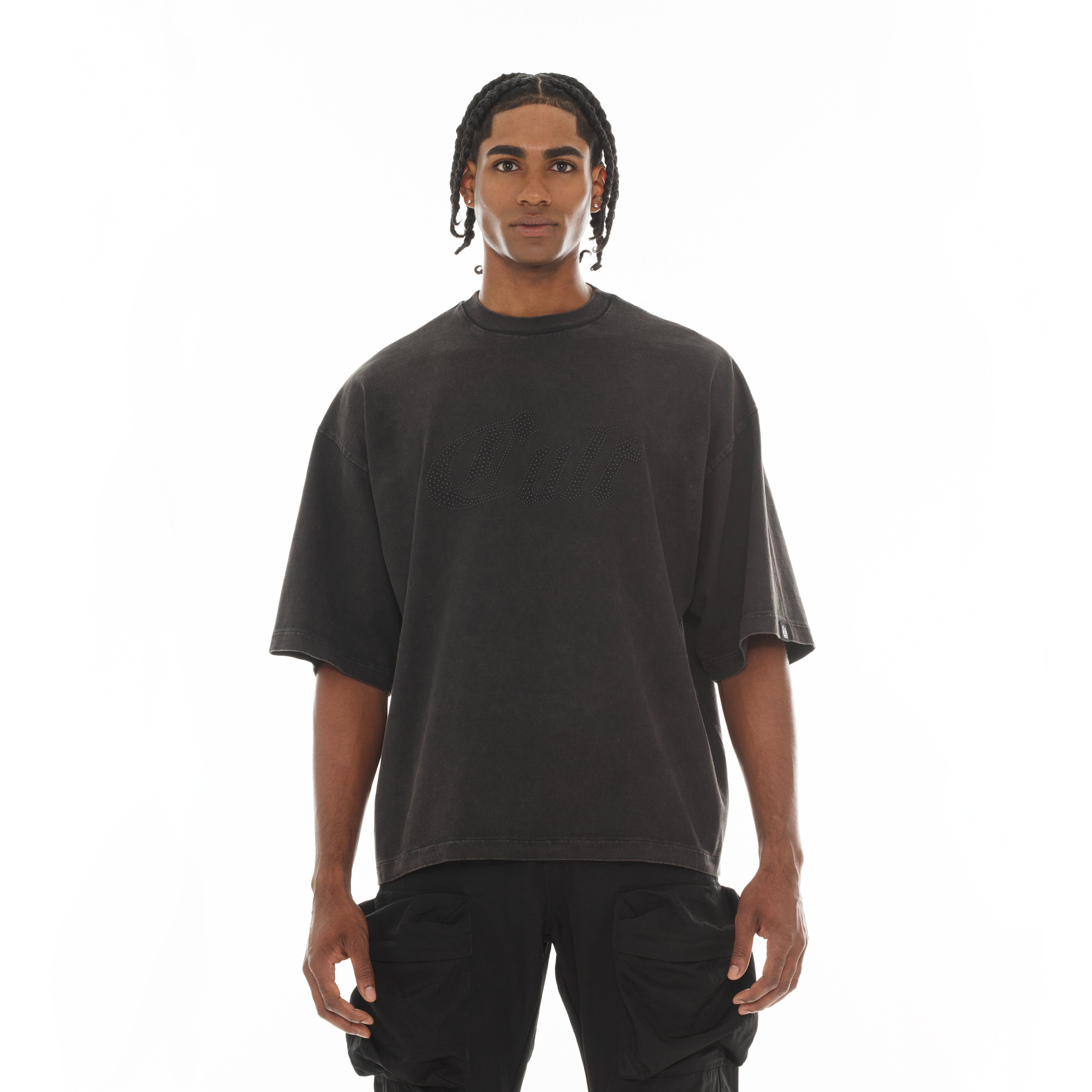 Metal Logo T-Shirt - Vintage Charcoal