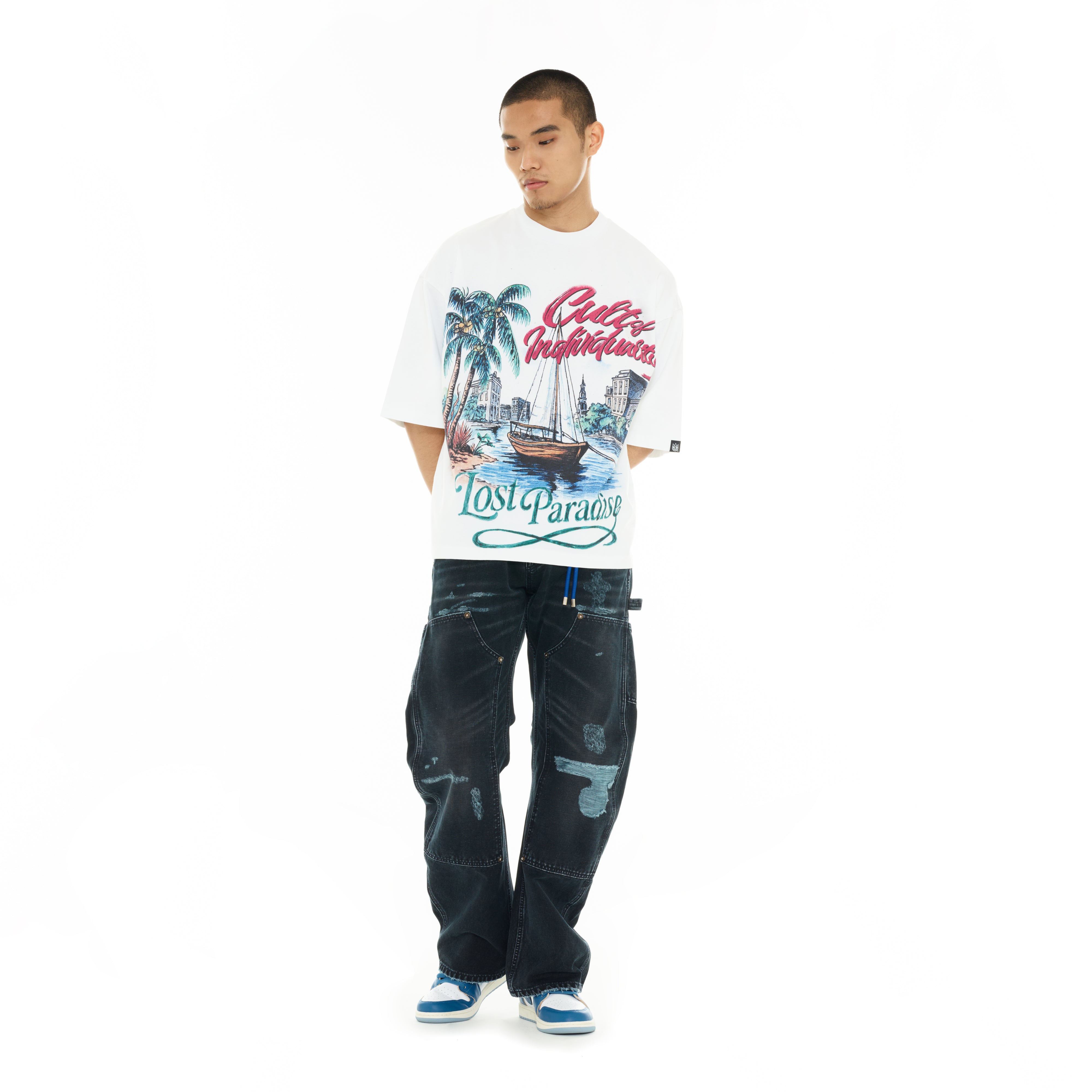 Cult's Grunge Carpenter Jeans in Vintage Navy